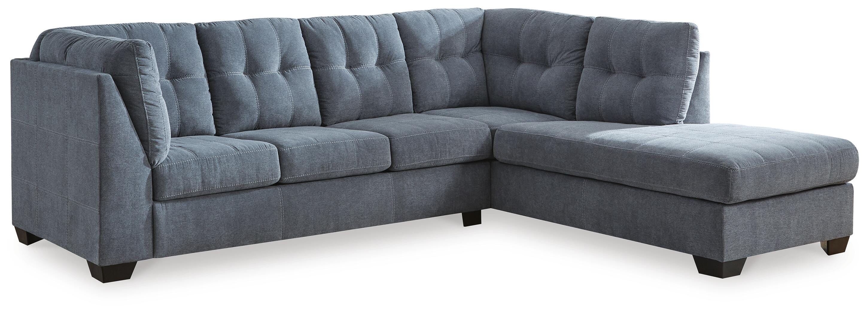 Marleton 2-Piece Sectional with Chaise, Denim, large