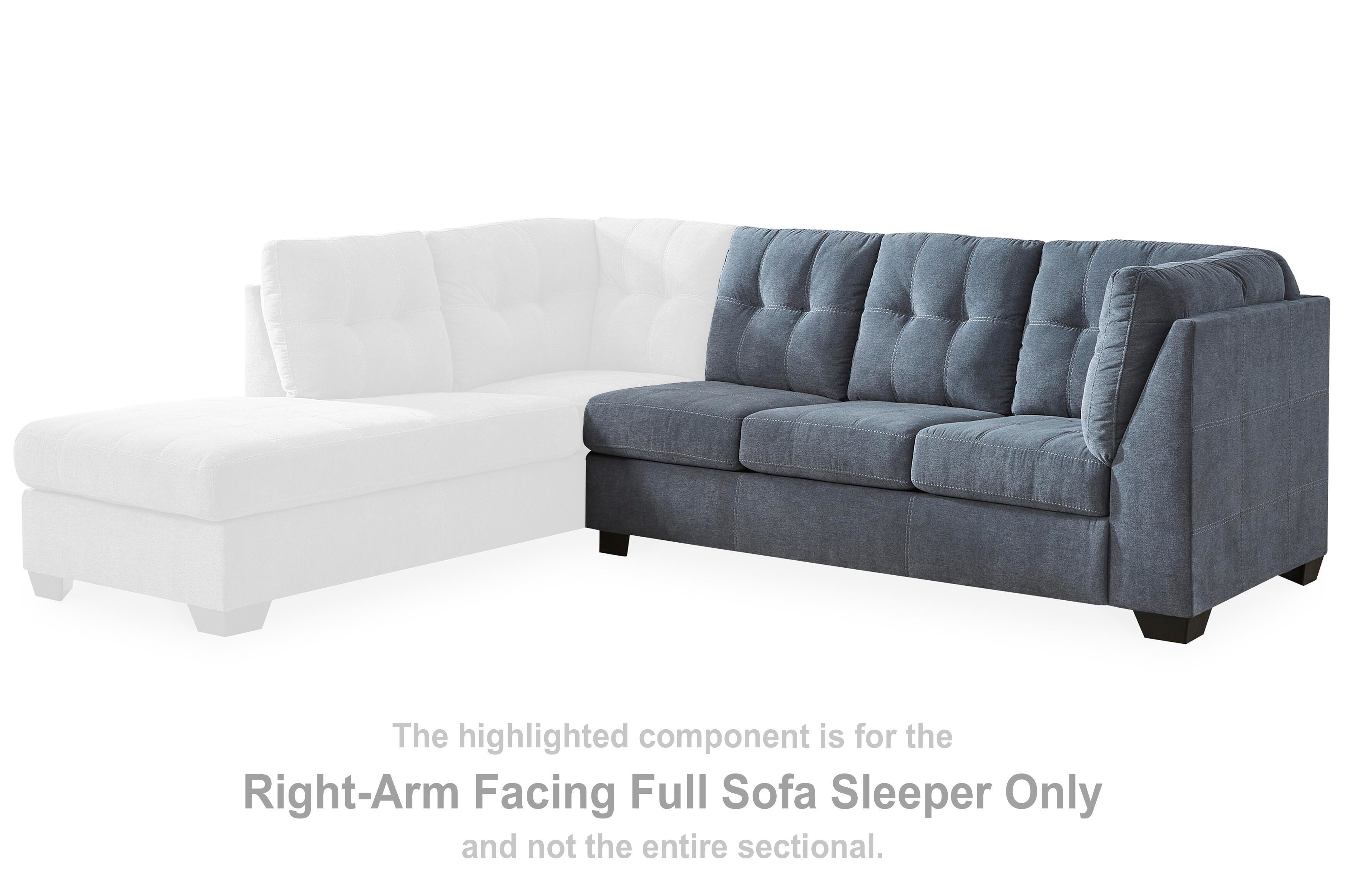 Marleton Right-Arm Facing Full Sofa Sleeper, , large