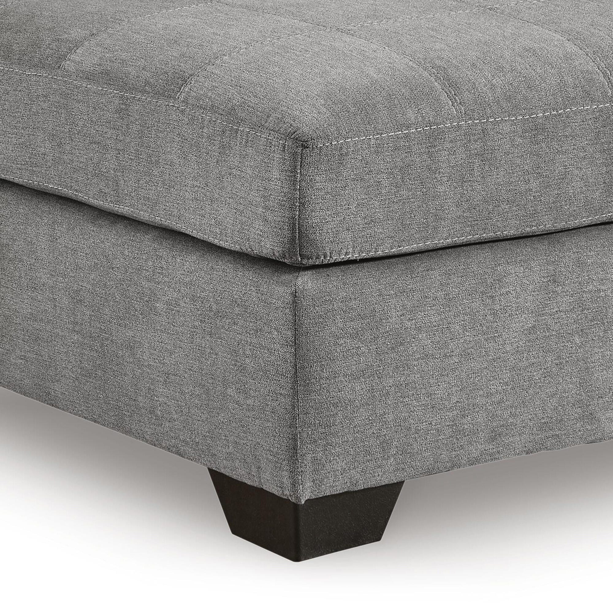 Marleton Oversized Accent Ottoman, Gray, large