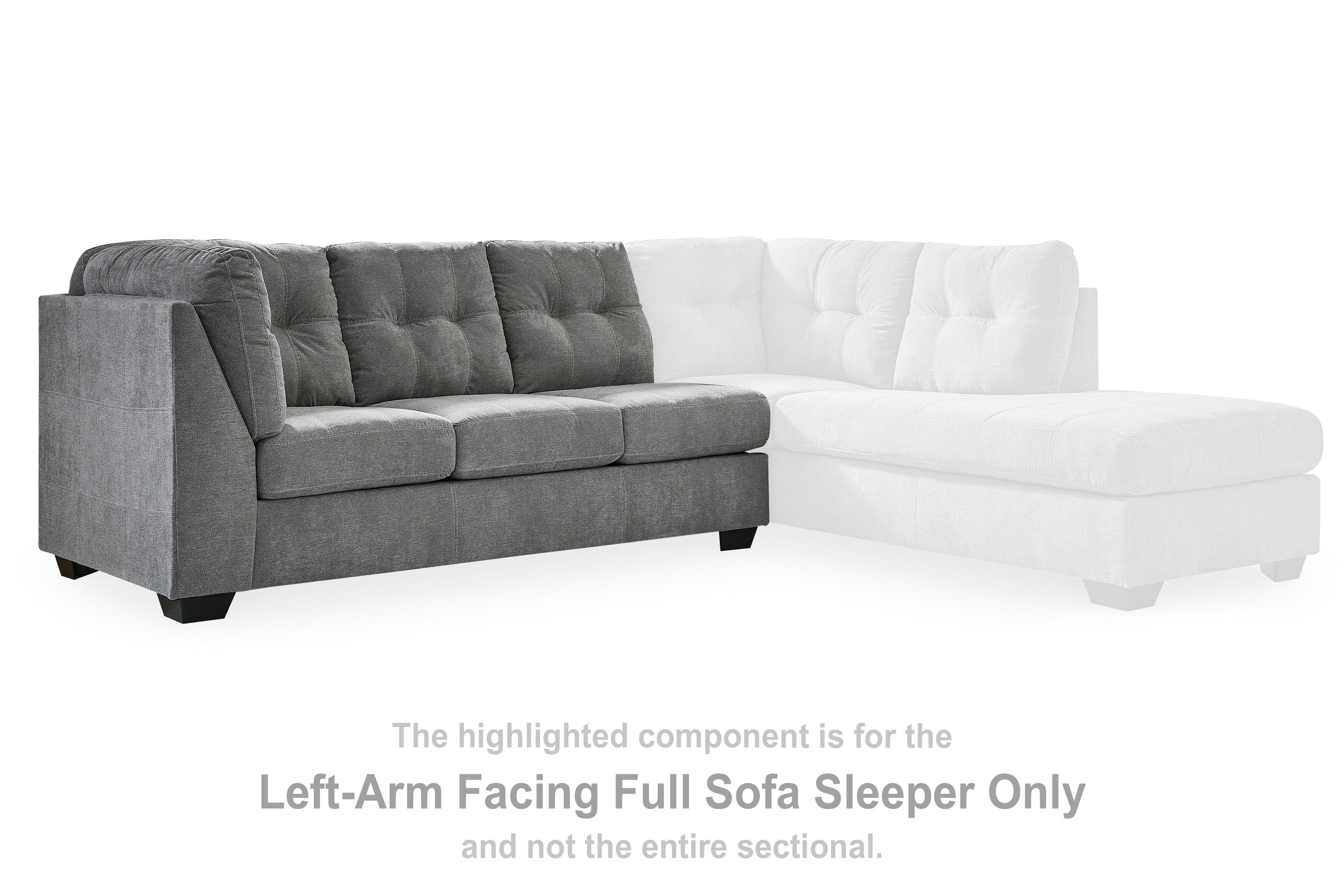 Marleton Left-Arm Facing Full Sofa Sleeper, , large