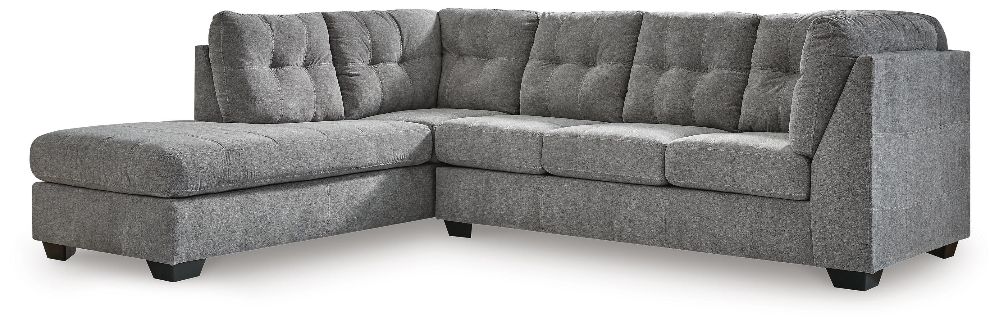 Marleton 2-Piece Sectional with Chaise, Gray, large