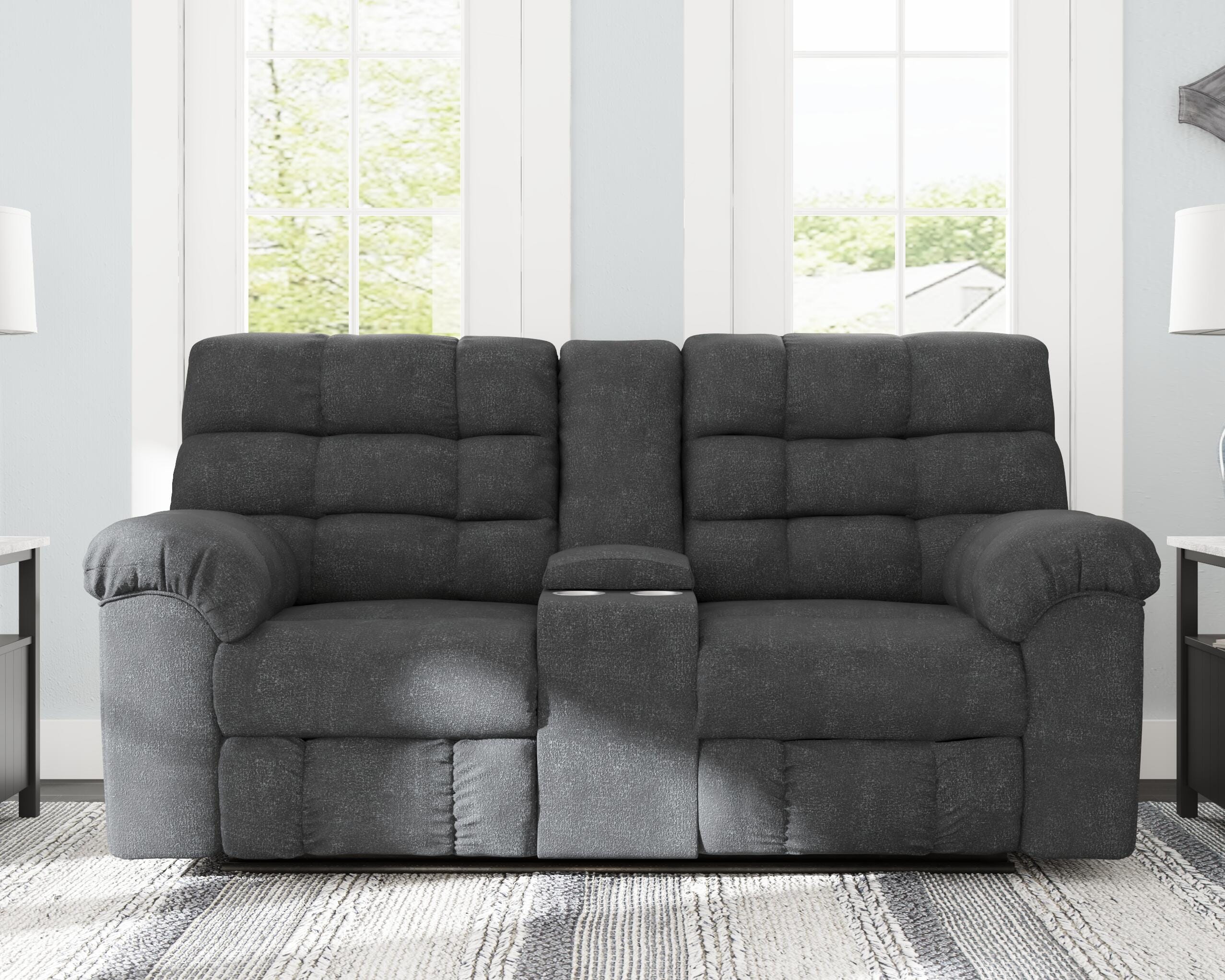 Wilhurst Reclining Loveseat with Console, , large