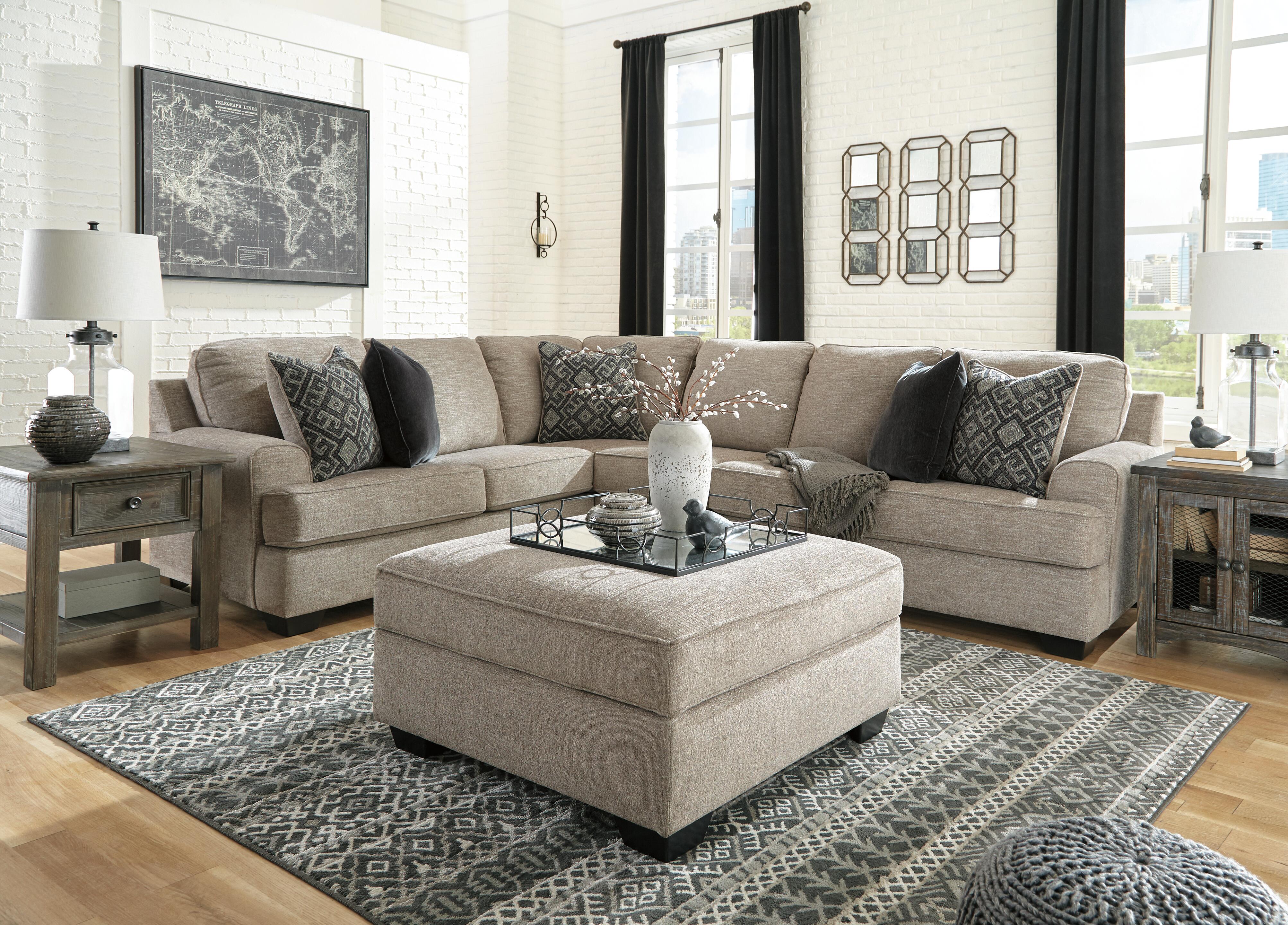 Bovarian 3-Piece Sectional with Ottoman, , large