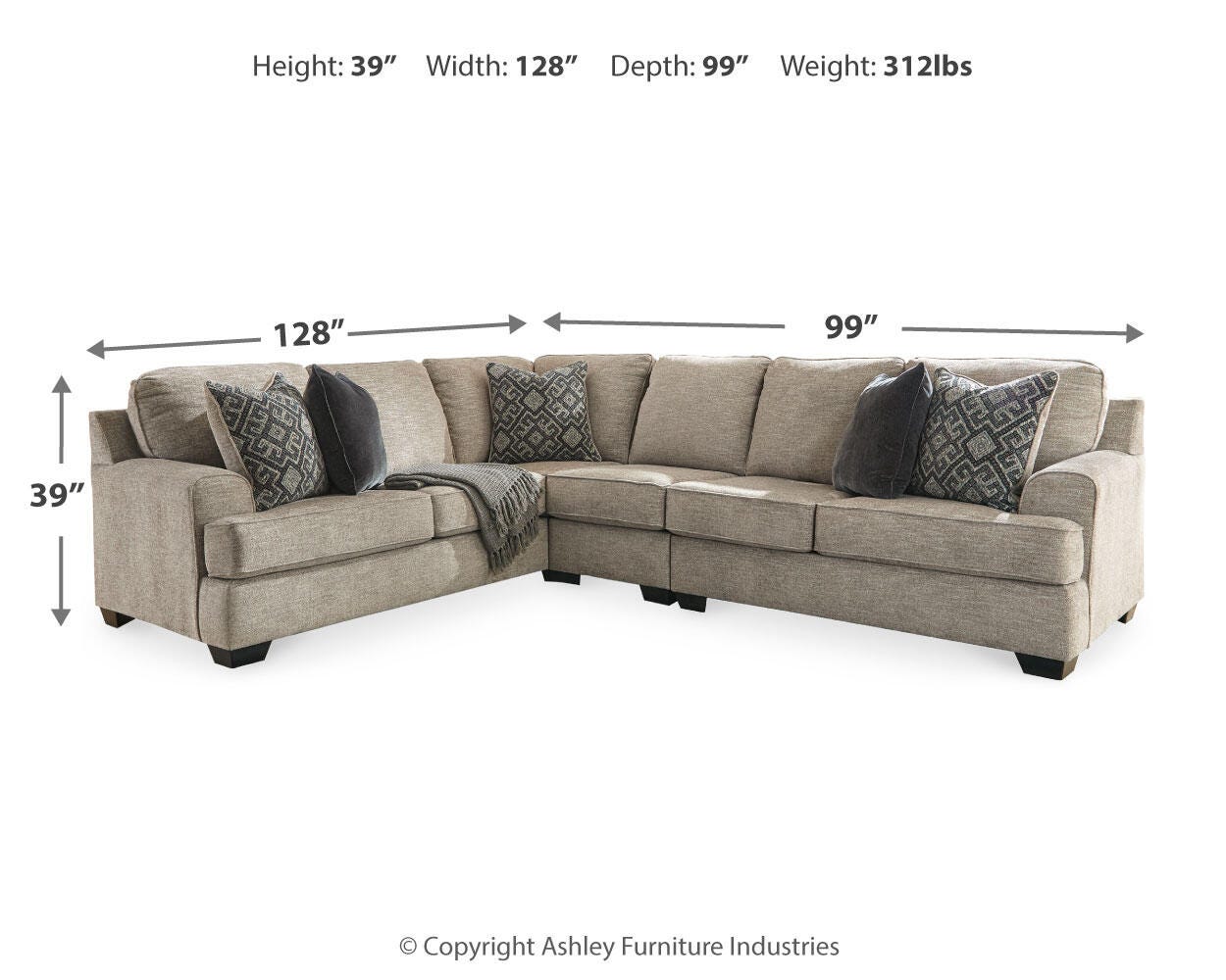 Bovarian 3-Piece Sectional - image 3