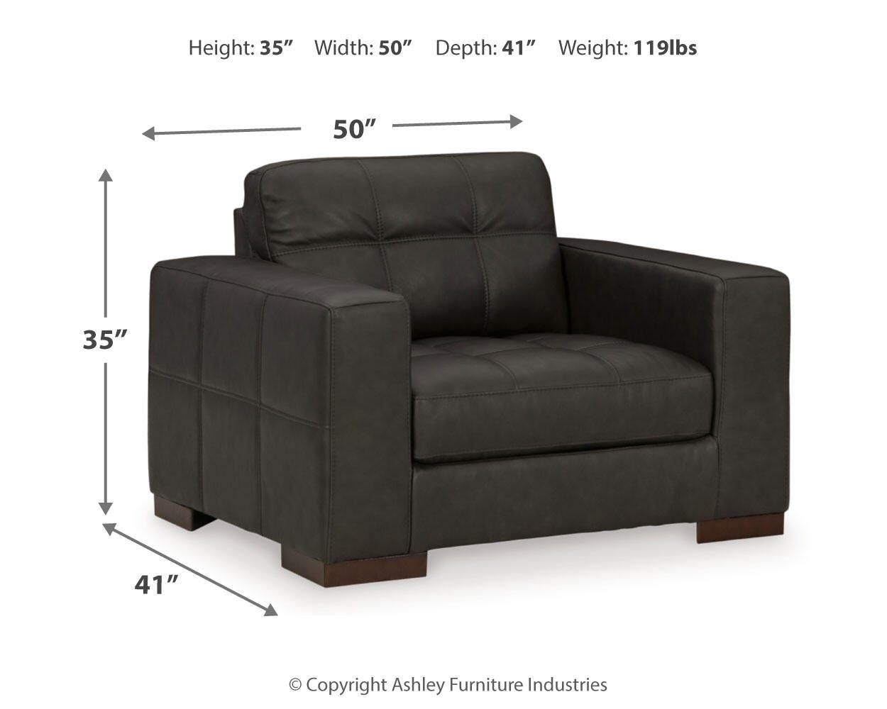 Luigi Oversized Chair and Ottoman - image 12