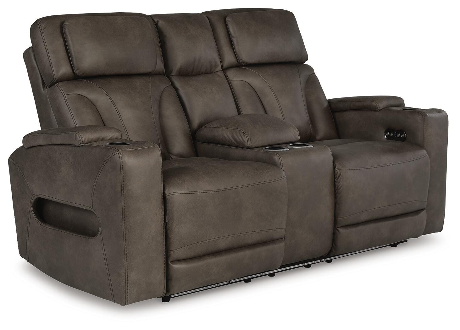 Warrior Peak Power Reclining Loveseat with Console - image 2