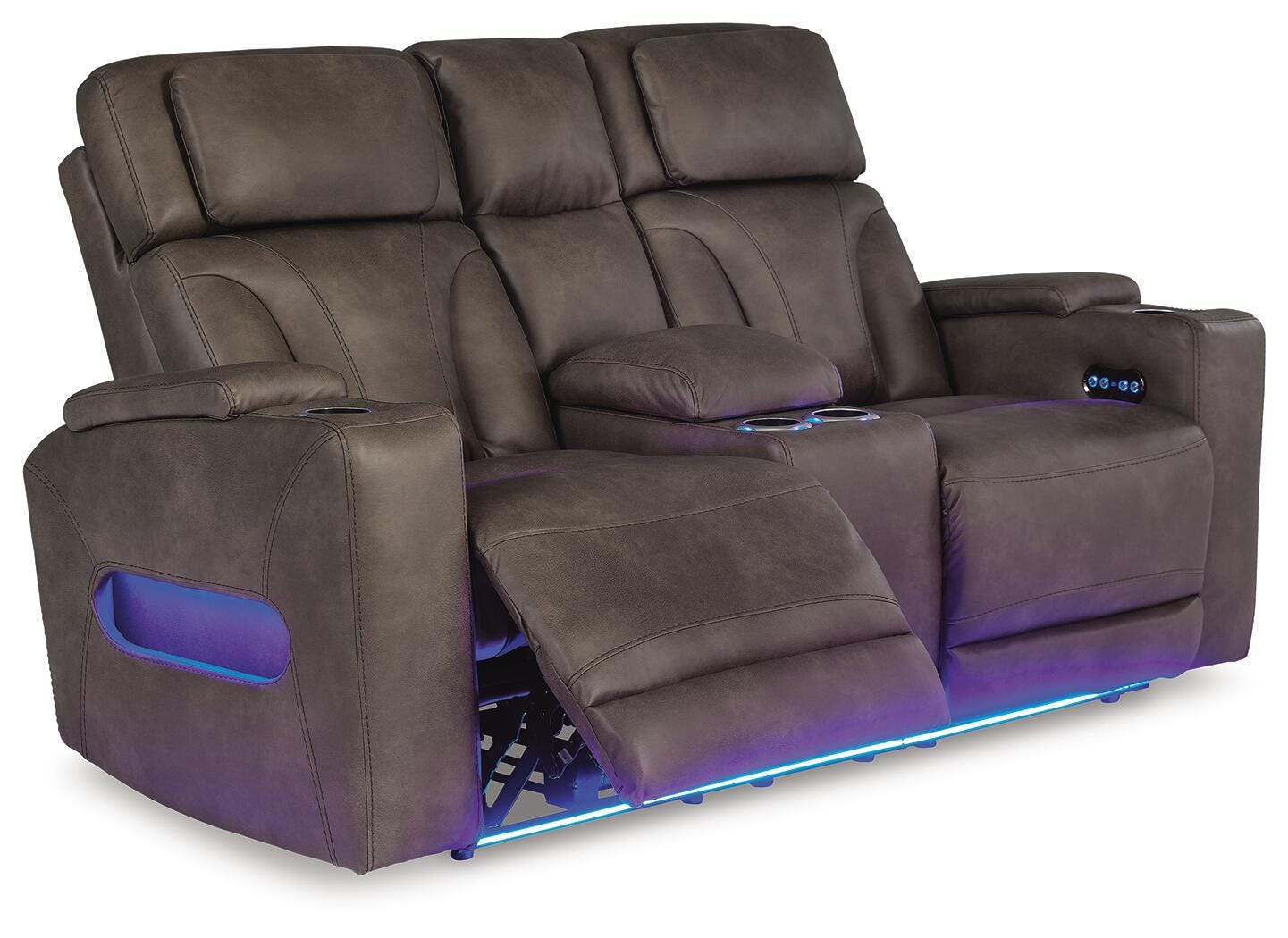 Warrior Peak Power Reclining Loveseat with Console - image 3