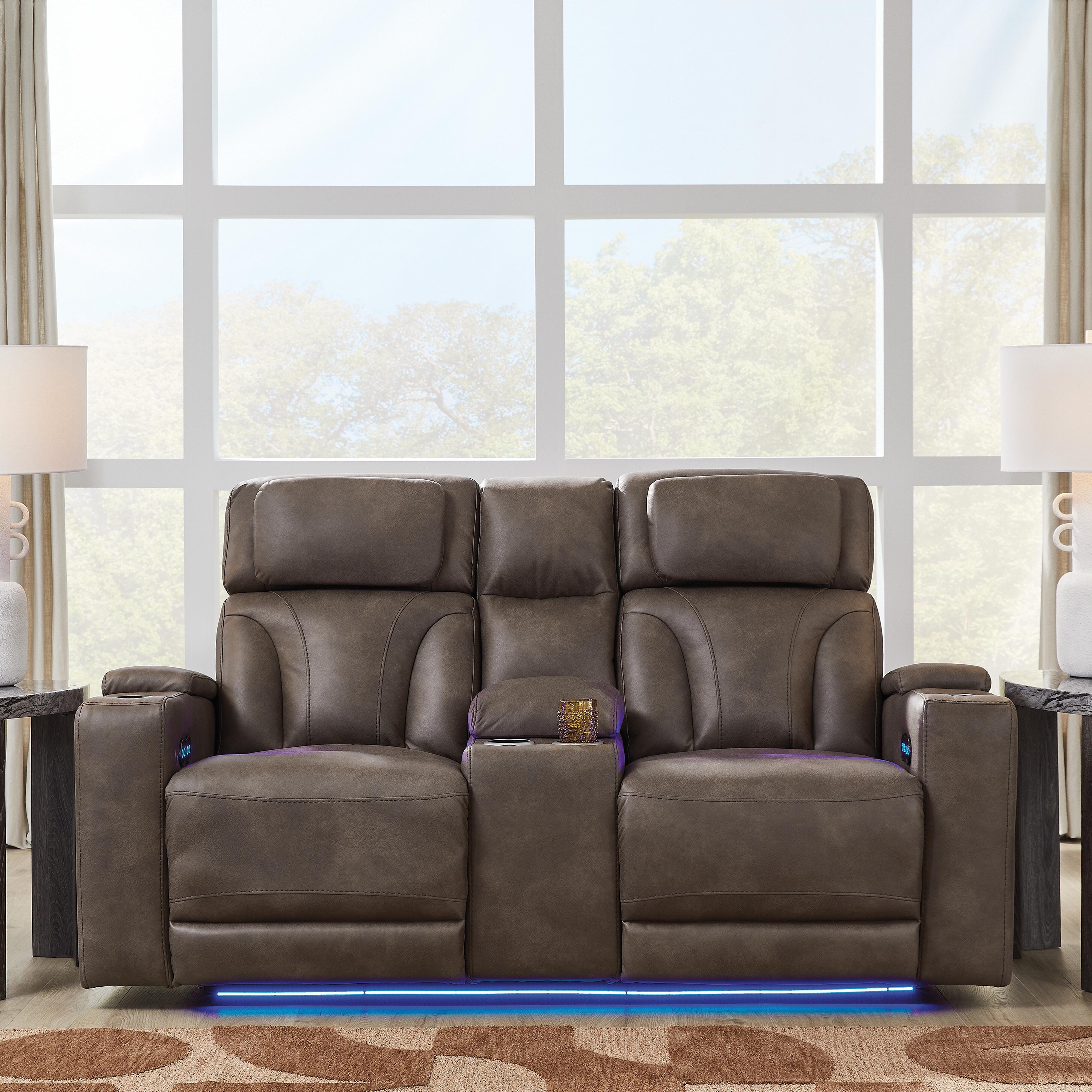 Warrior Peak Power Reclining Loveseat with Console - image 2