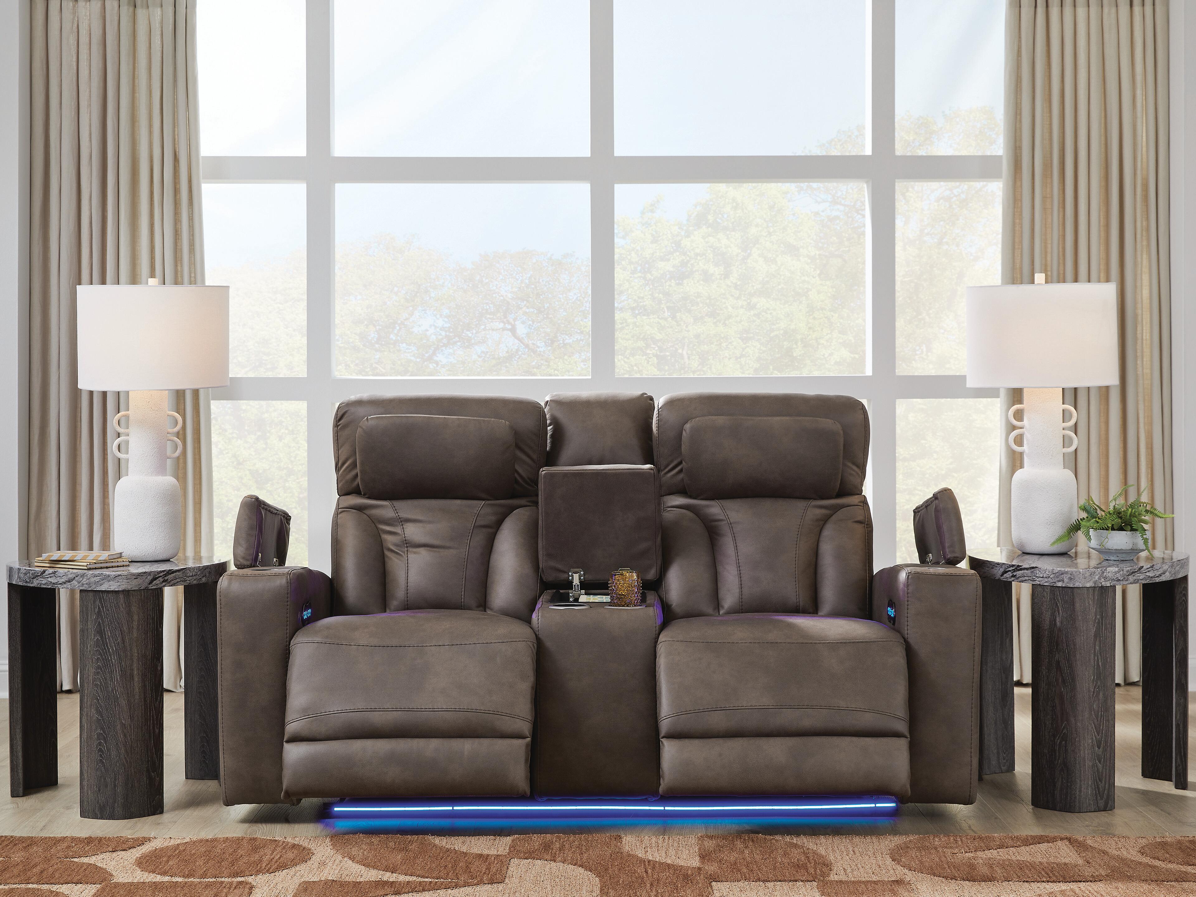 Warrior Peak Power Reclining Loveseat with Console - image 6