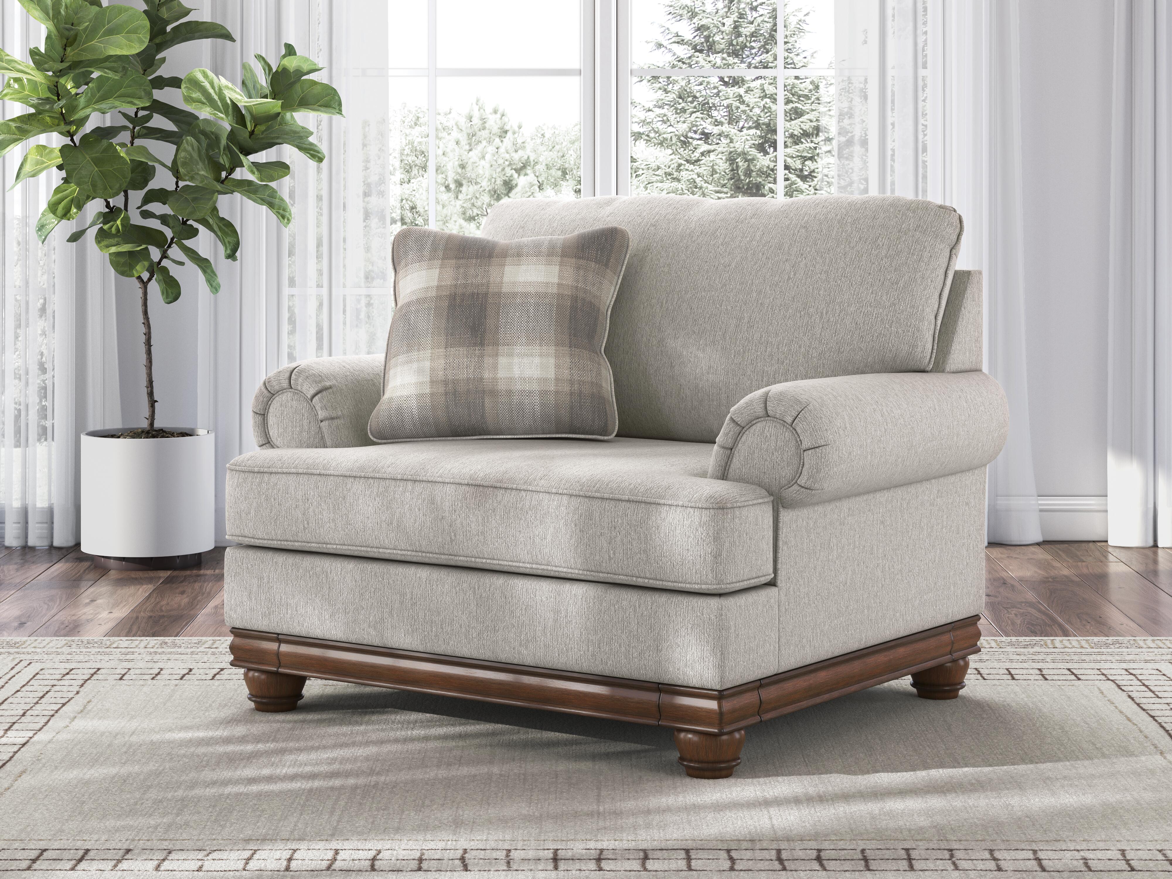 Stoughton Chair and Ottoman | Ashley