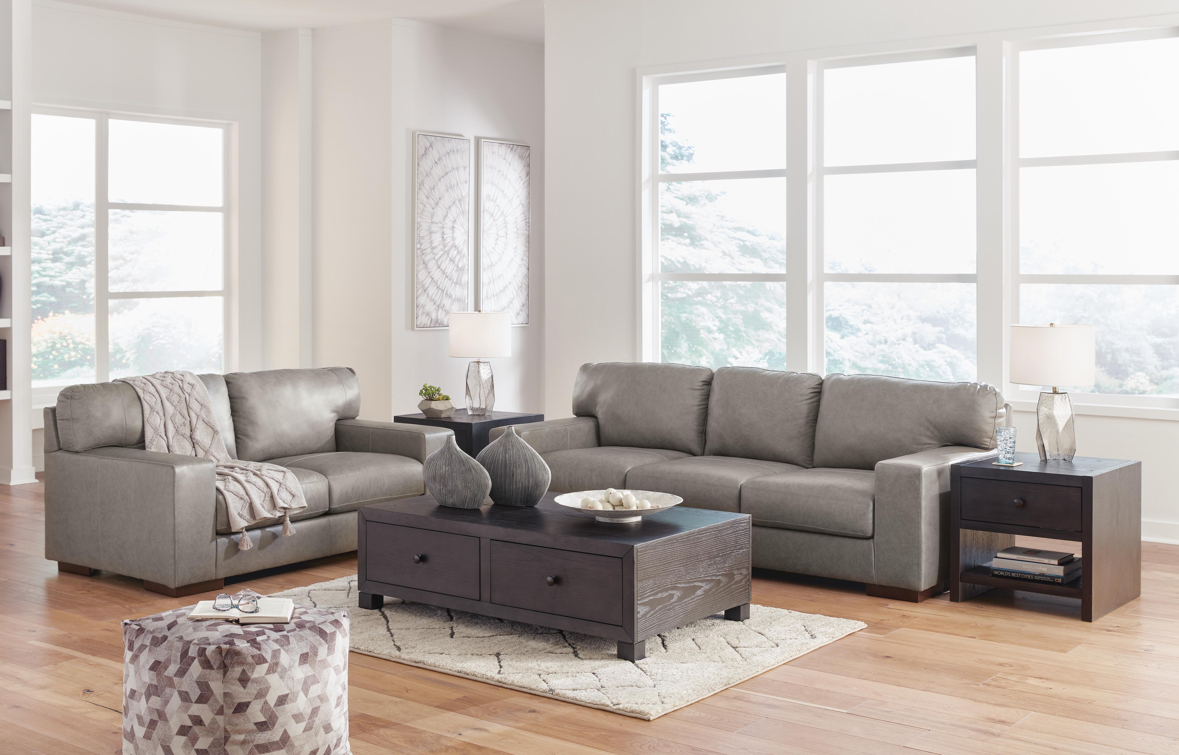 Lombardia Leather Sofa and Loveseat | Ashley