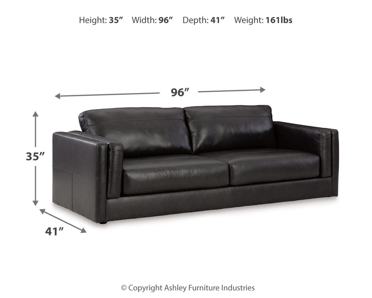 Amiata Leather Sofa | Ashley