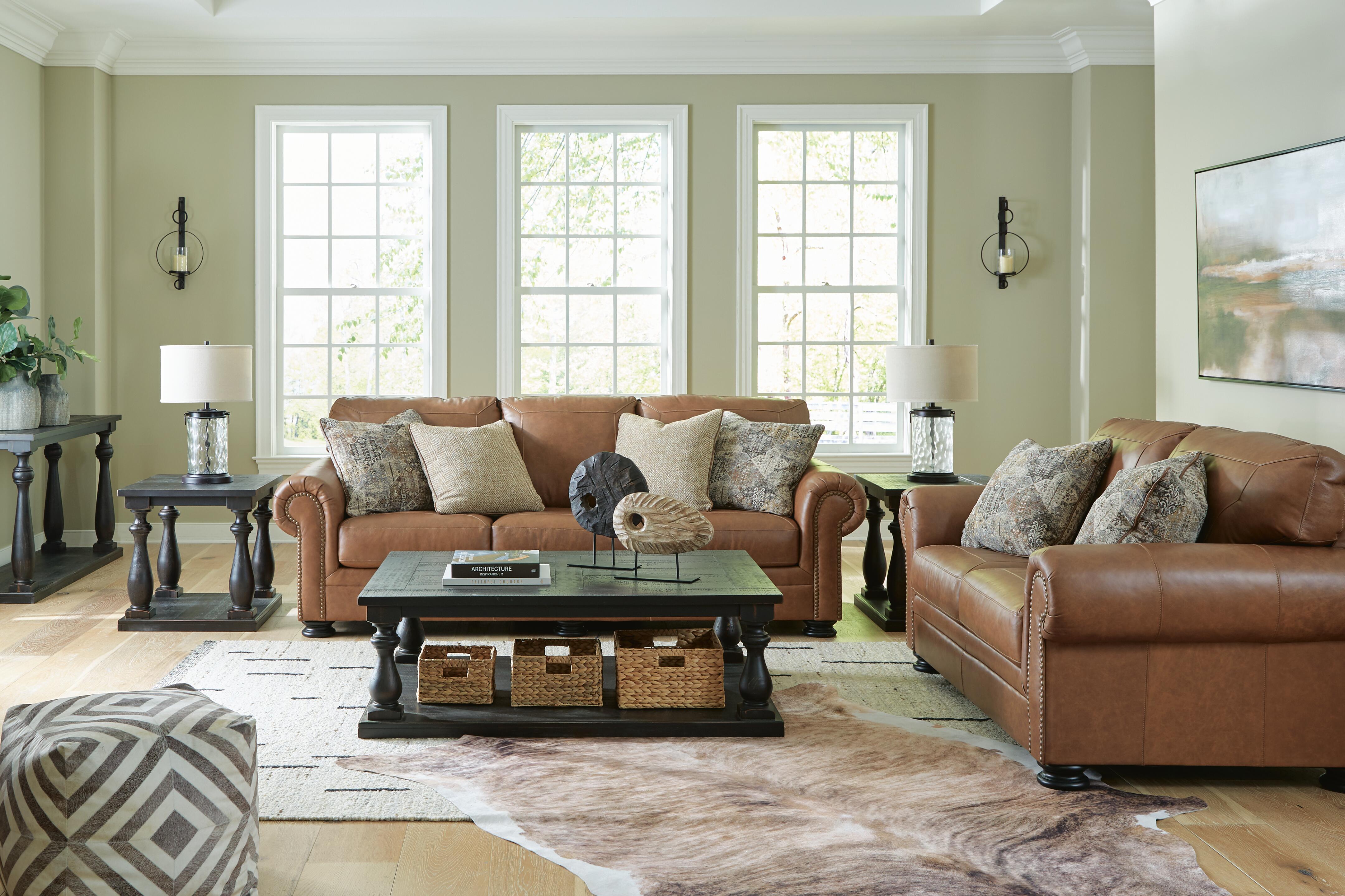 Carianna Leather Sofa and Loveseat | Ashley