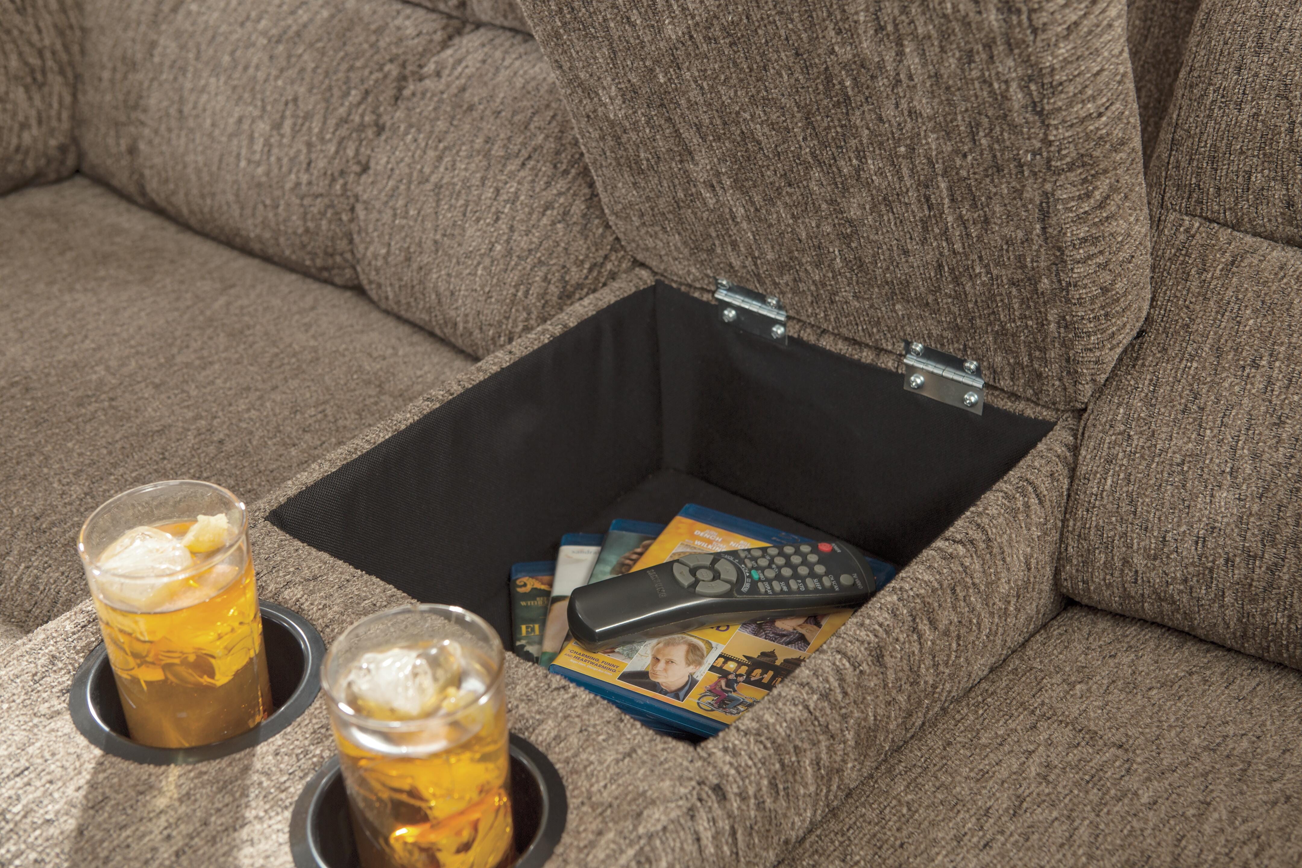 Workhorse Reclining Loveseat with Console, , large