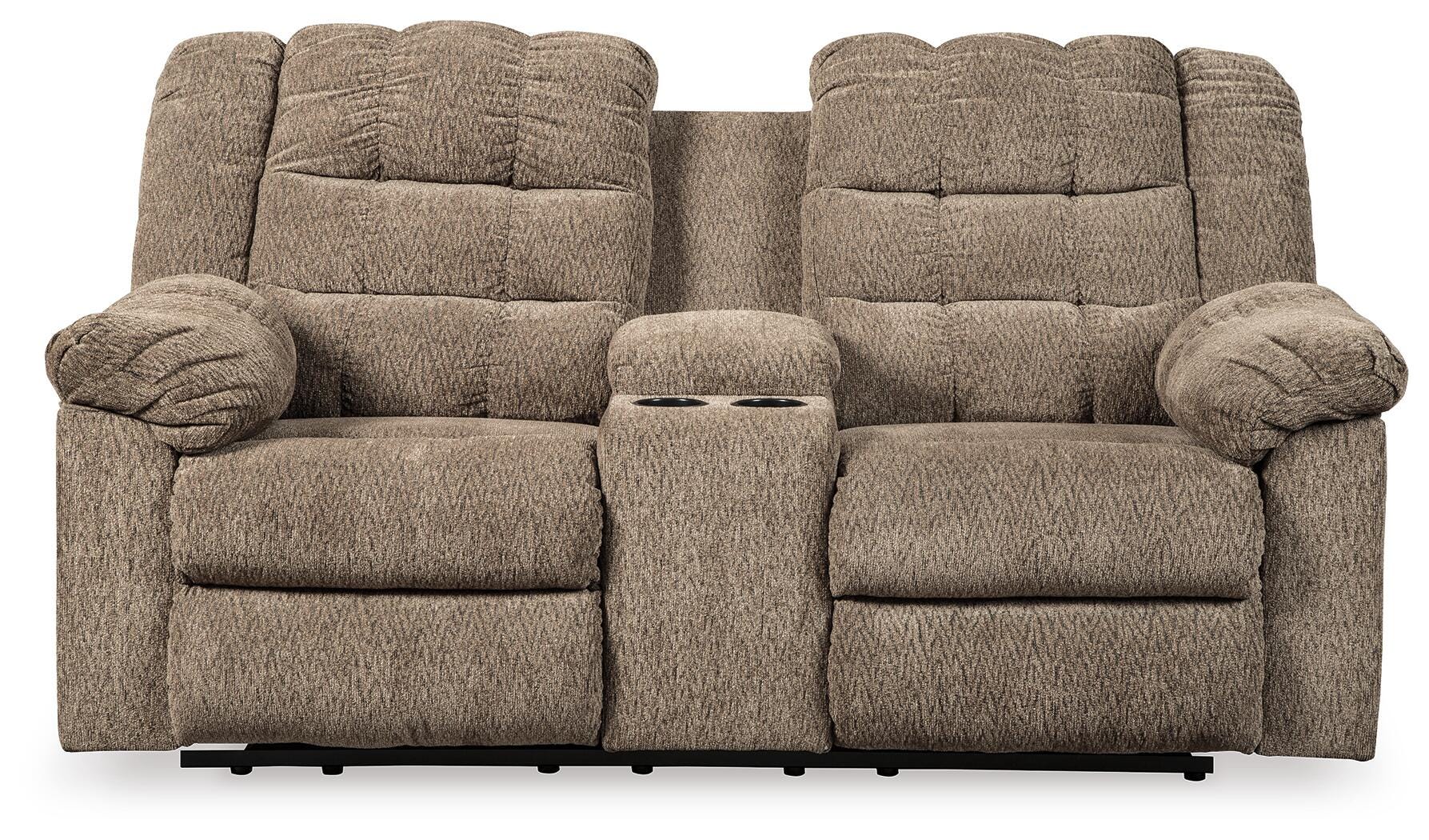 Workhorse Manual Reclining Loveseat with Console