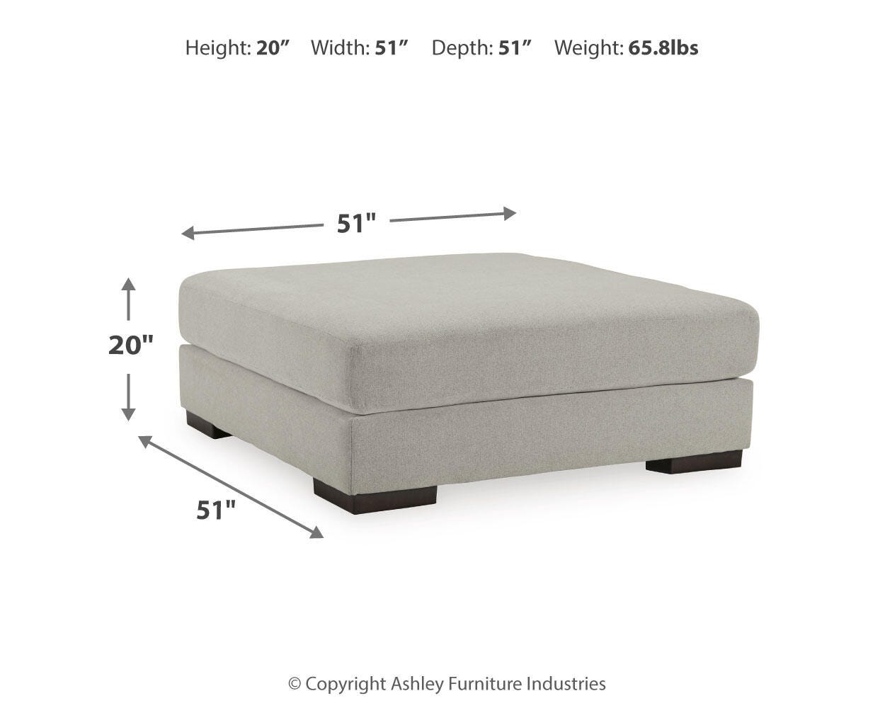 Artsie Oversized Accent Ottoman - image 4