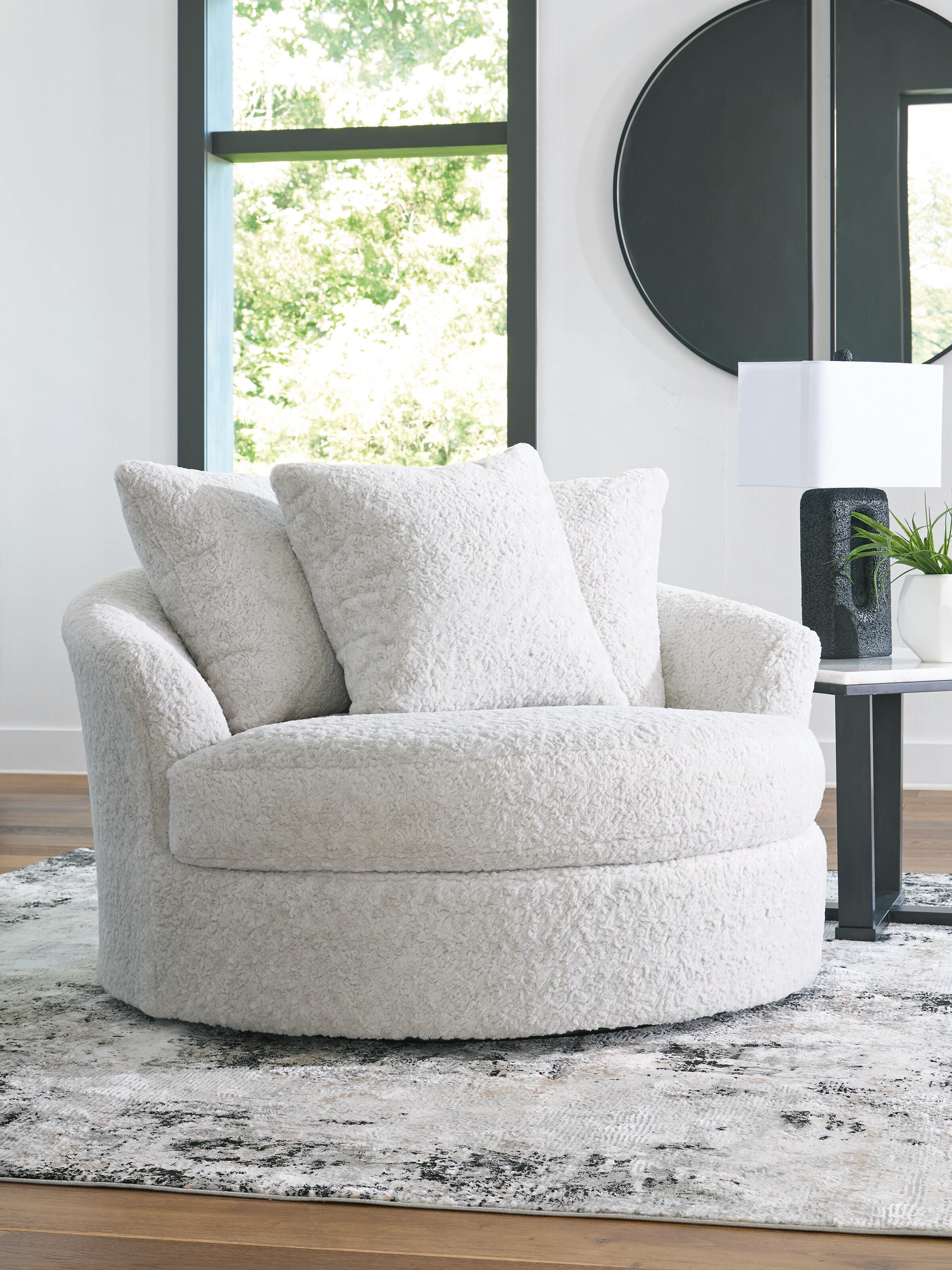 Snodoodle Oversized Swivel Accent Chair, , rollover