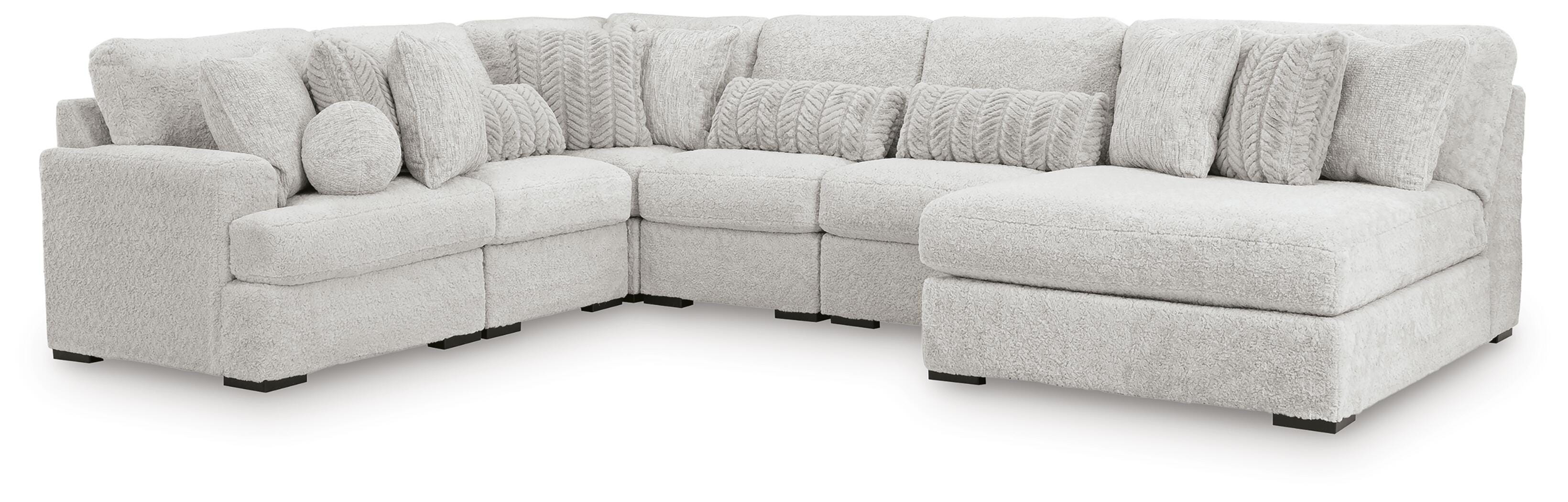 Snodoodle 6-Piece Sectional with Chaise, Arctic, large
