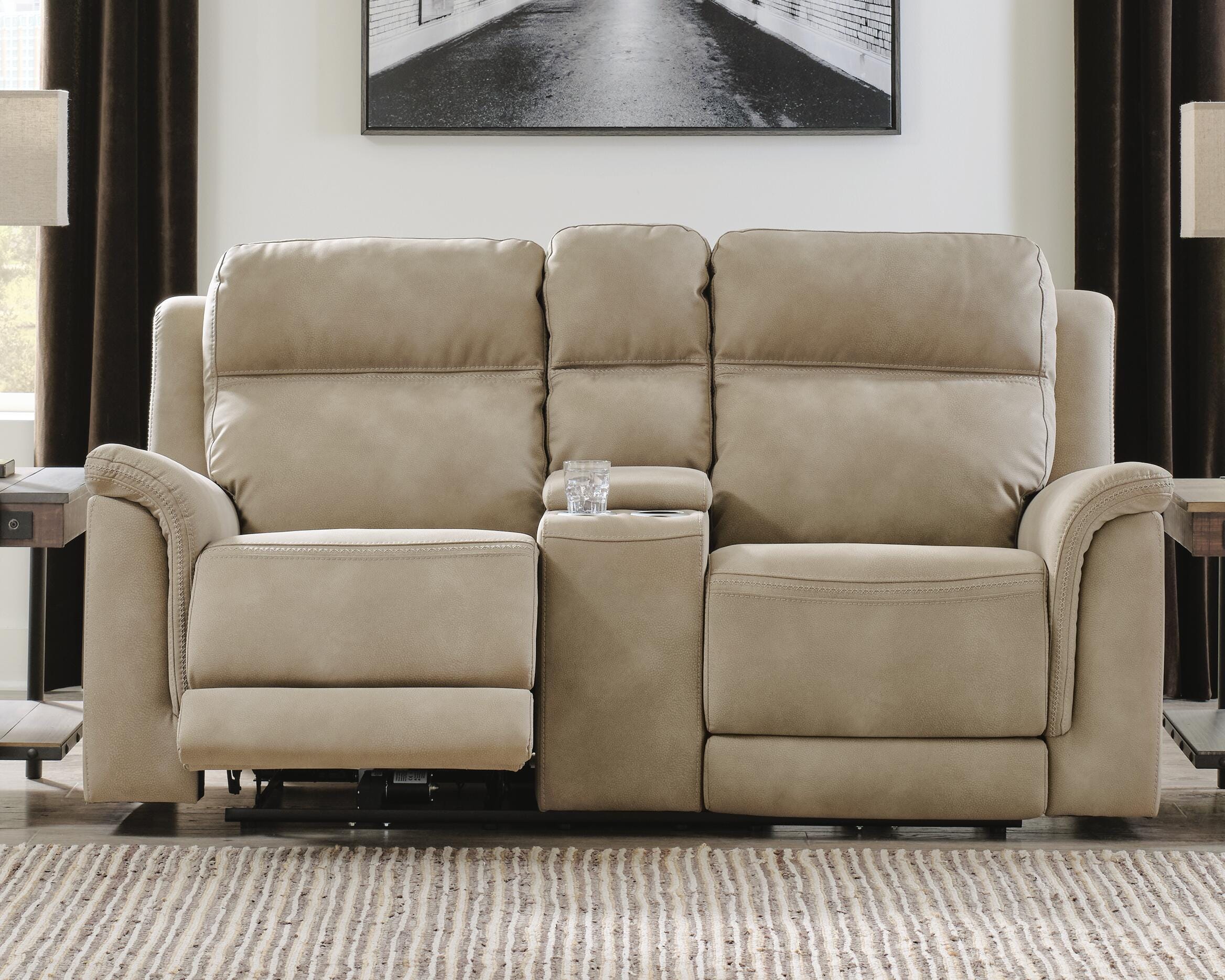 Next-Gen DuraPella Power Reclining Loveseat with Console - image 1