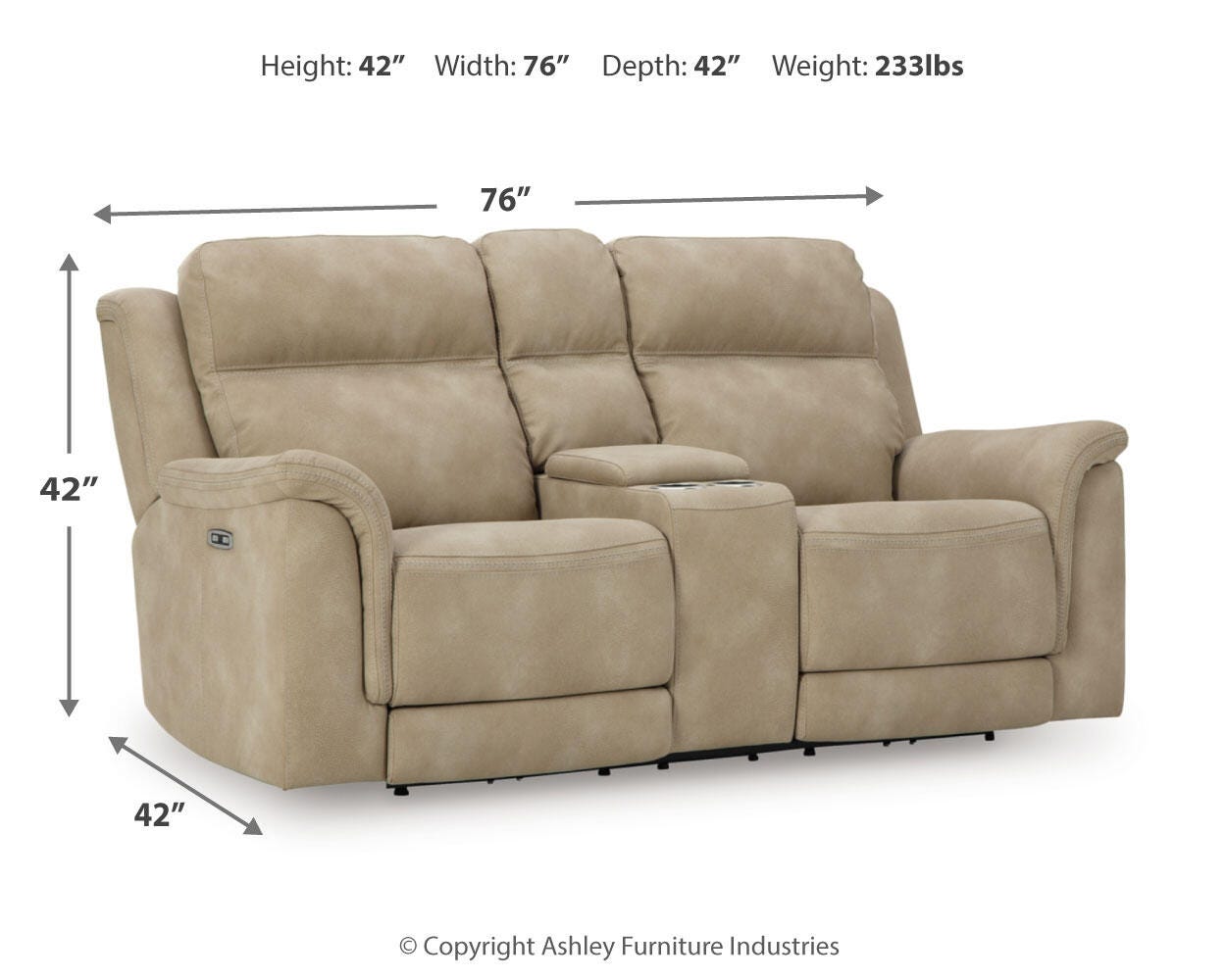 Next-Gen DuraPella Performance Fabric Dual Power Reclining