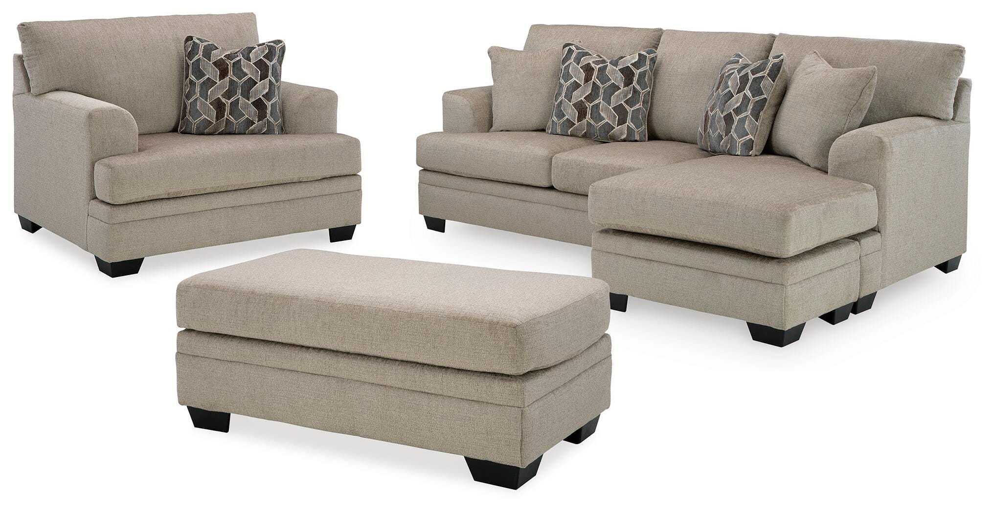 Stonemeade Sofa Chaise, Oversized Chair, and Ottoman - image 2