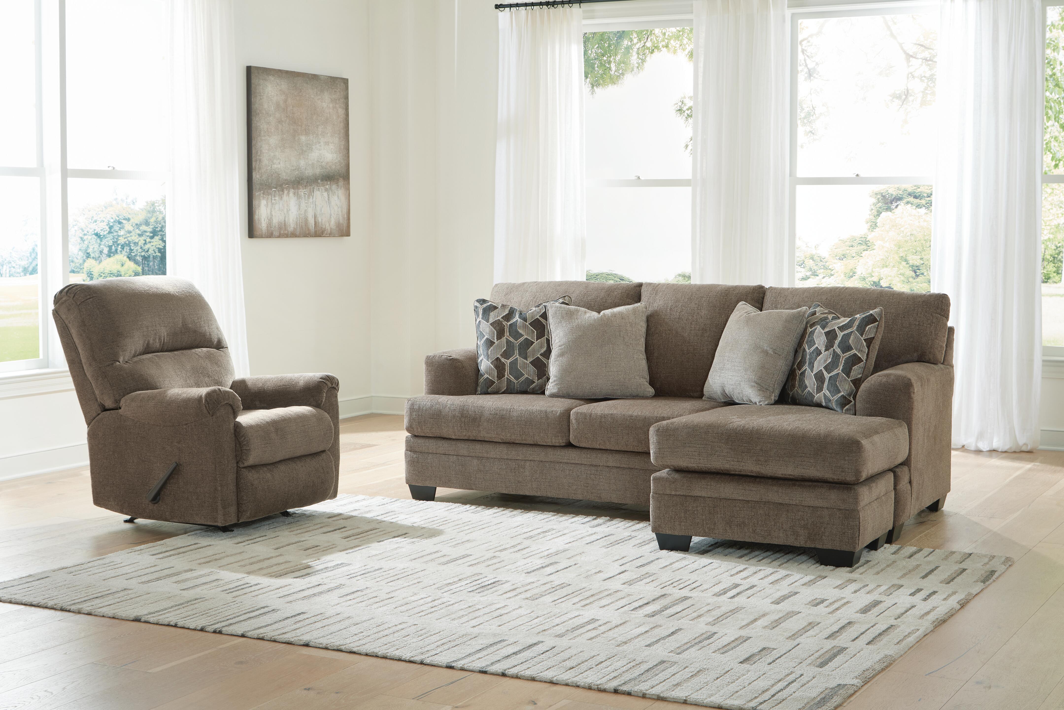Stonemeade Sofa Chaise and Recliner - image 1