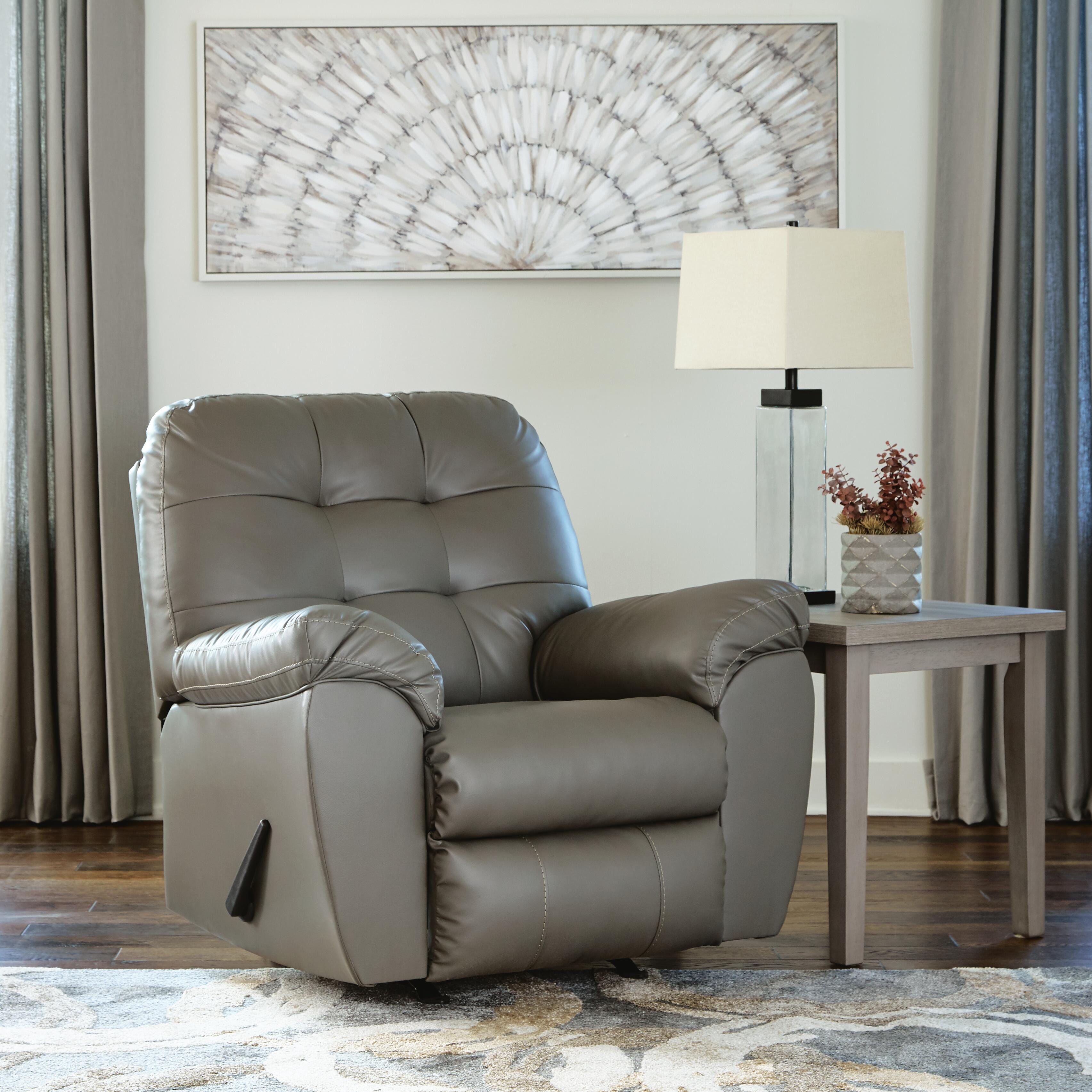 Donlen Recliner, Gray, large