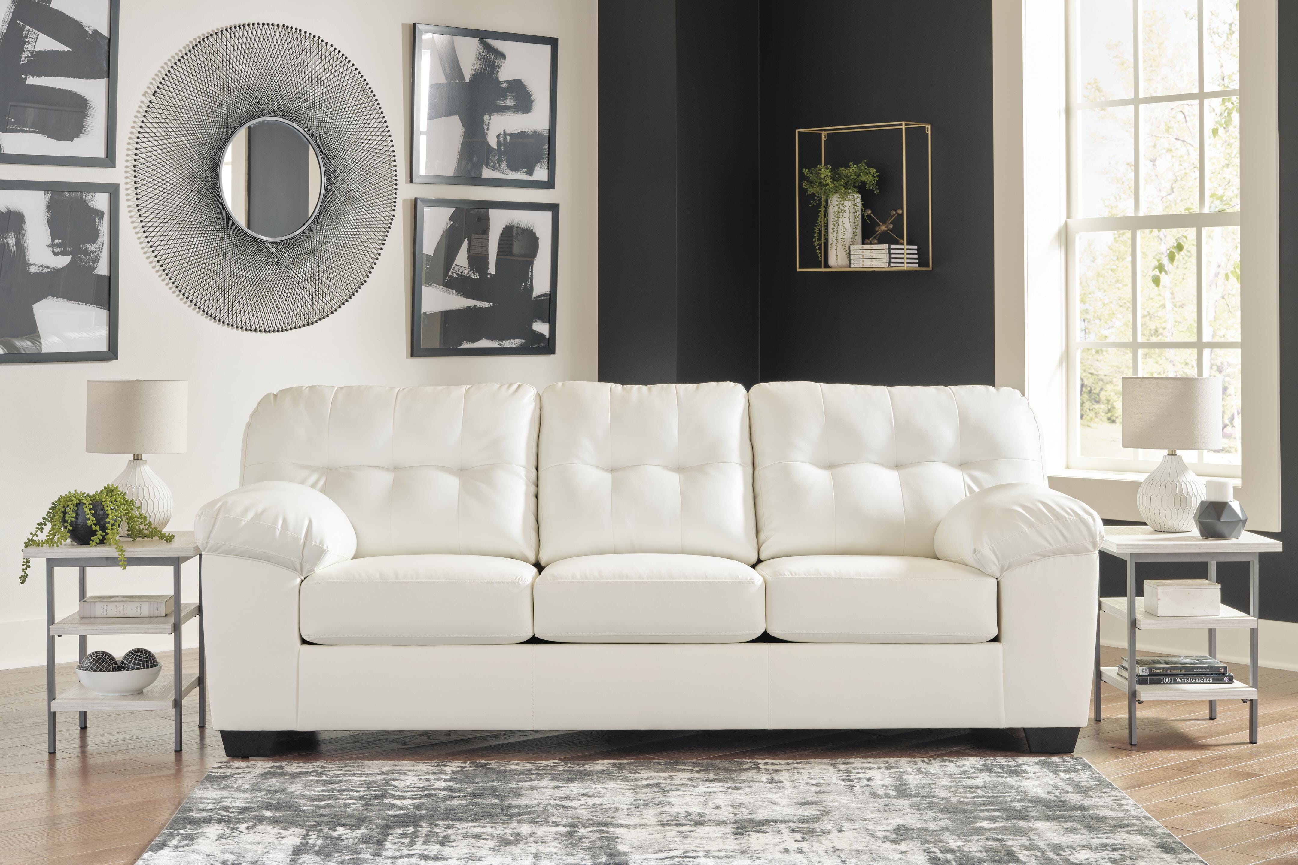 Donlen Sofa, White, large