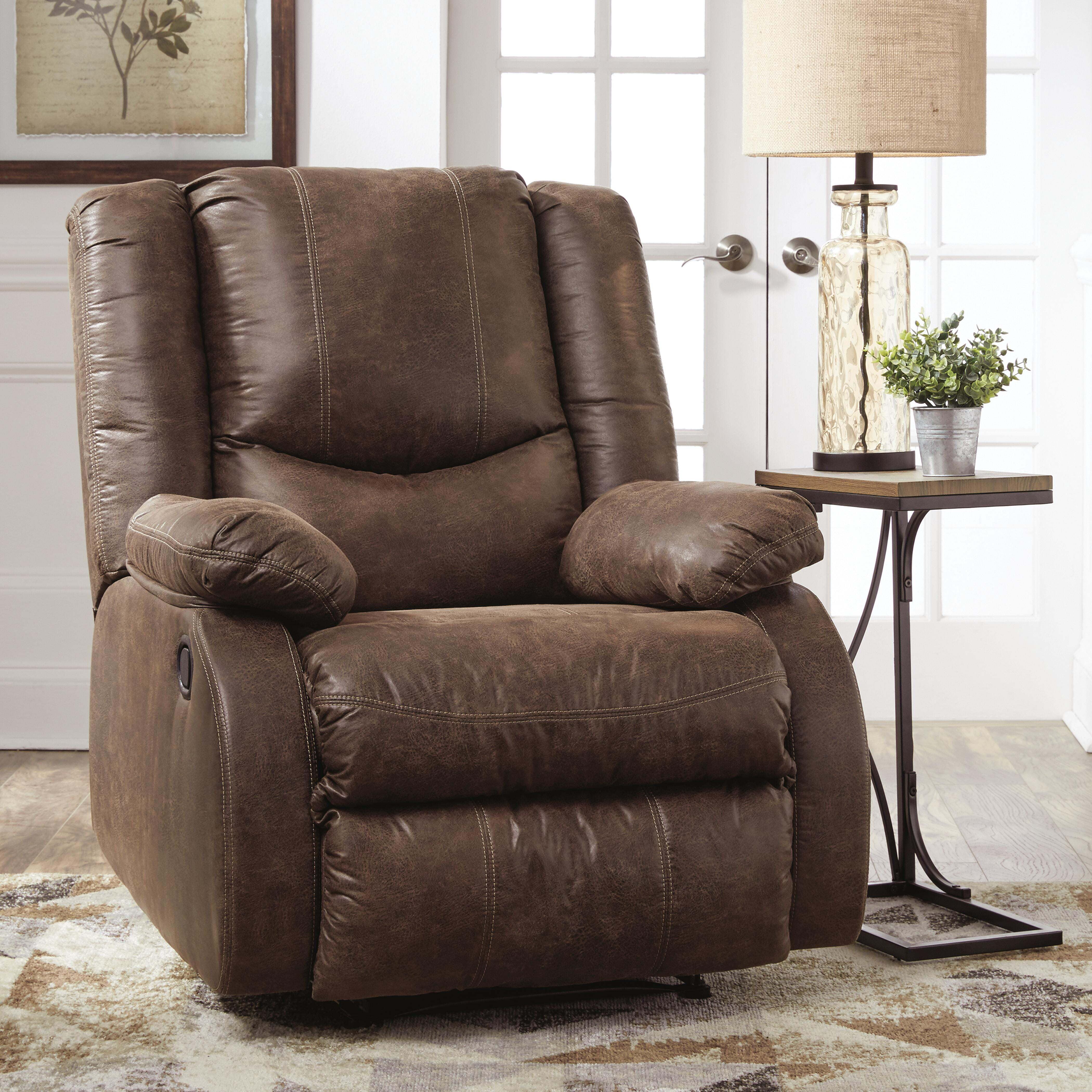 Bladewood Recliner, Coffee, large