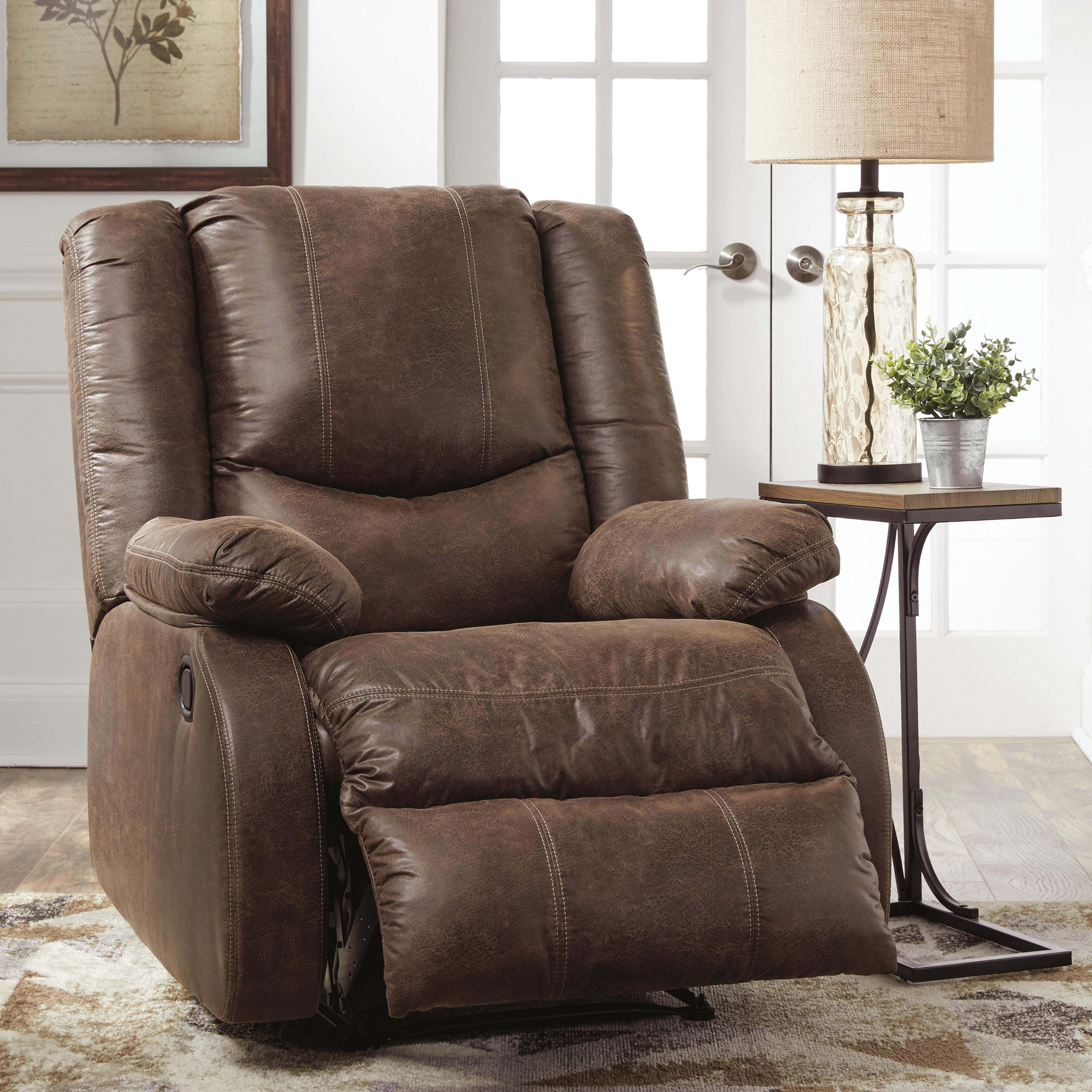 Bladewood Recliner, Coffee, large
