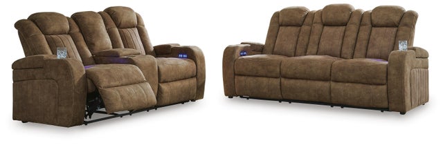 Wolfridge Dual Power Reclining Sofa and Loveseat