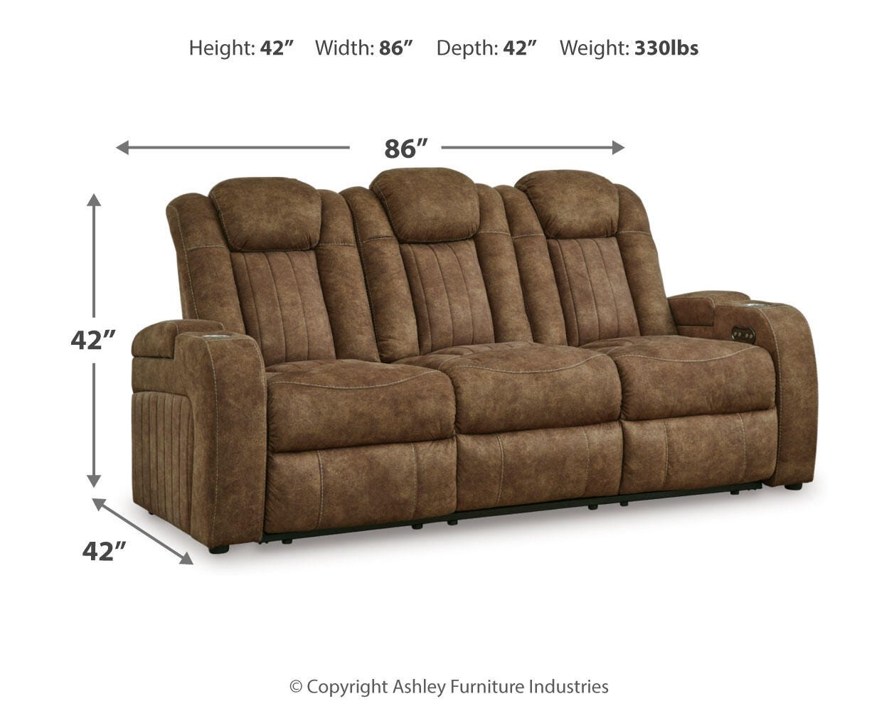 Wolfridge Power Reclining Sofa - image 5