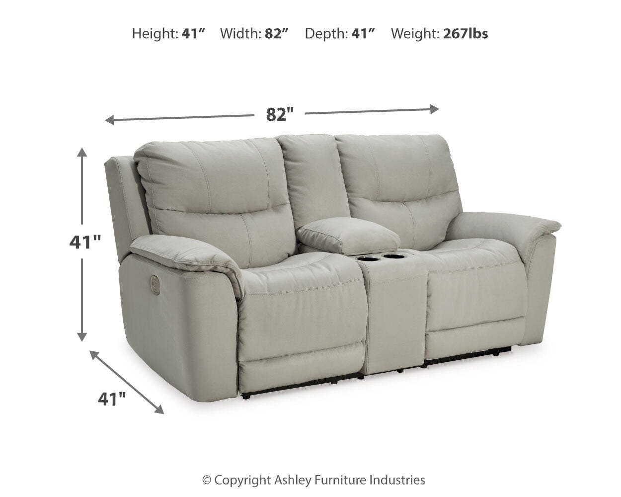 Next-Gen Gaucho Power Reclining Loveseat with Console - image 7