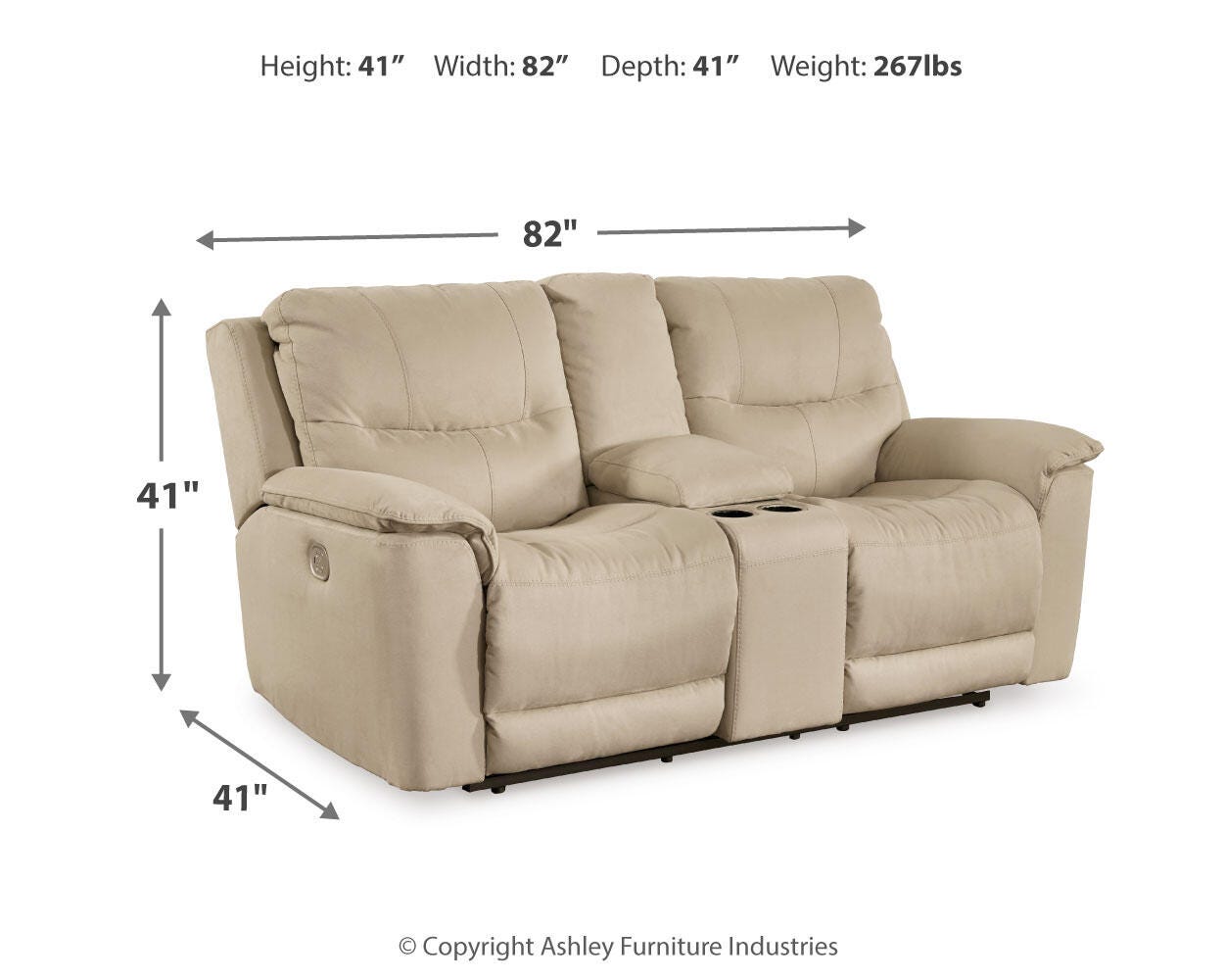 Next-Gen Gaucho Power Reclining Loveseat with Console - image 6