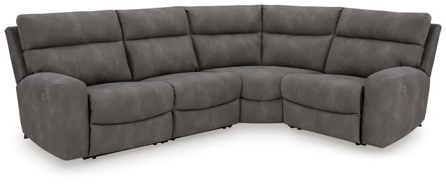 Next-Gen DuraPella 4-Piece Performance Fabric Dual Power Reclining Modular Sectional