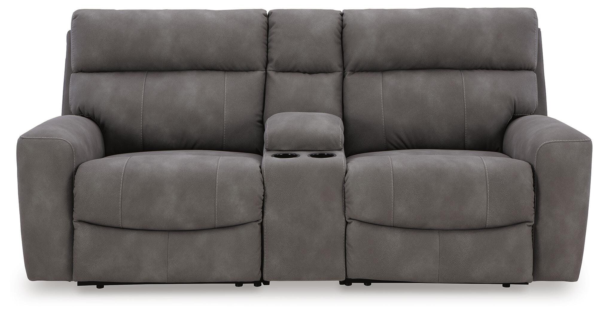 Next-Gen Durapella 3-Piece Power Reclining Sectional Loveseat with Console - image 3