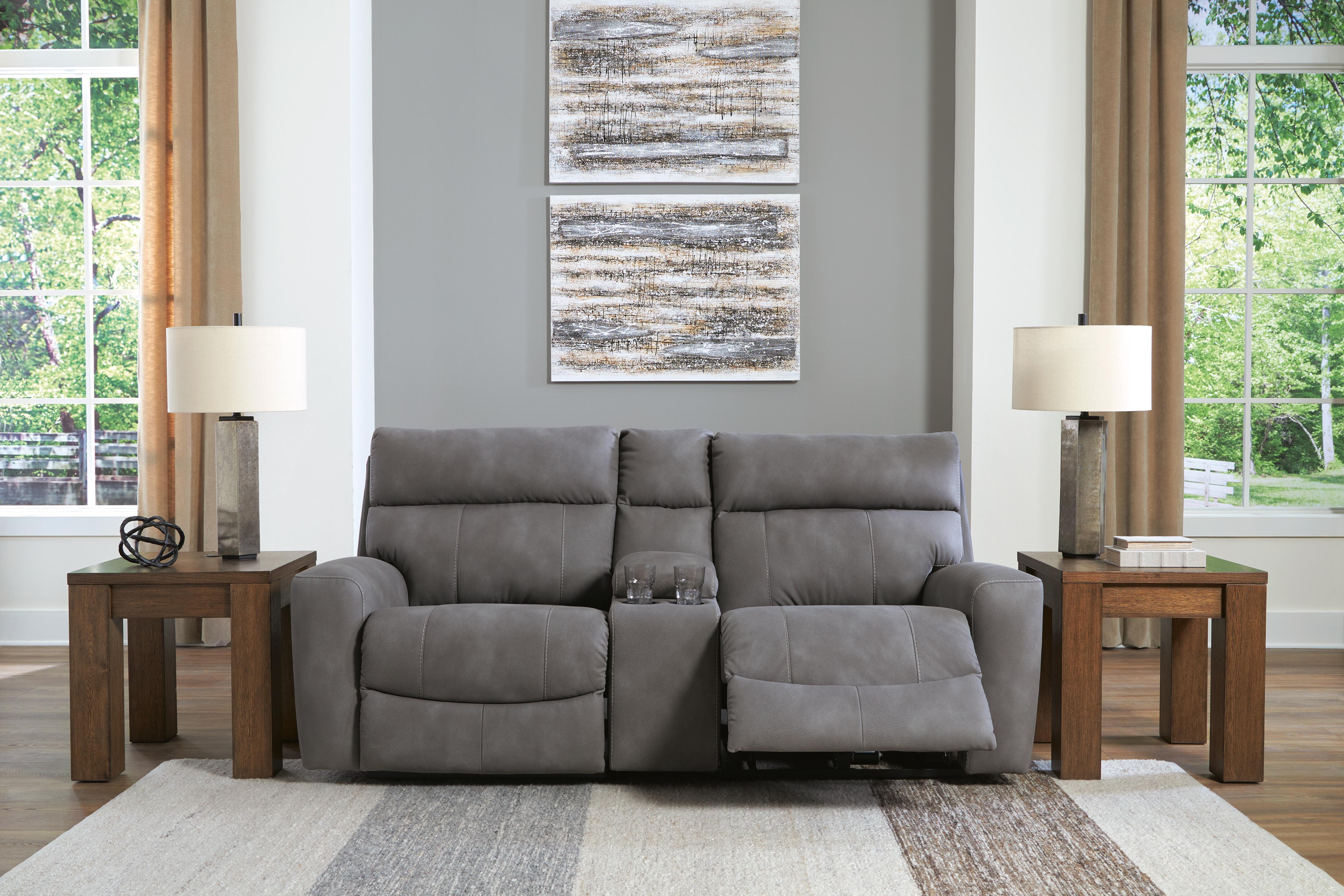 Next-Gen DuraPella 3-Piece Power Reclining Sectional Loveseat with Console - image 4