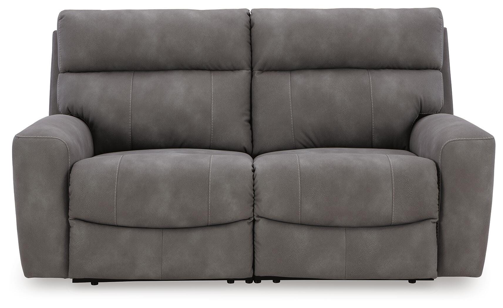 Next-Gen Durapella 2-Piece Power Reclining Sectional Loveseat, Slate, large