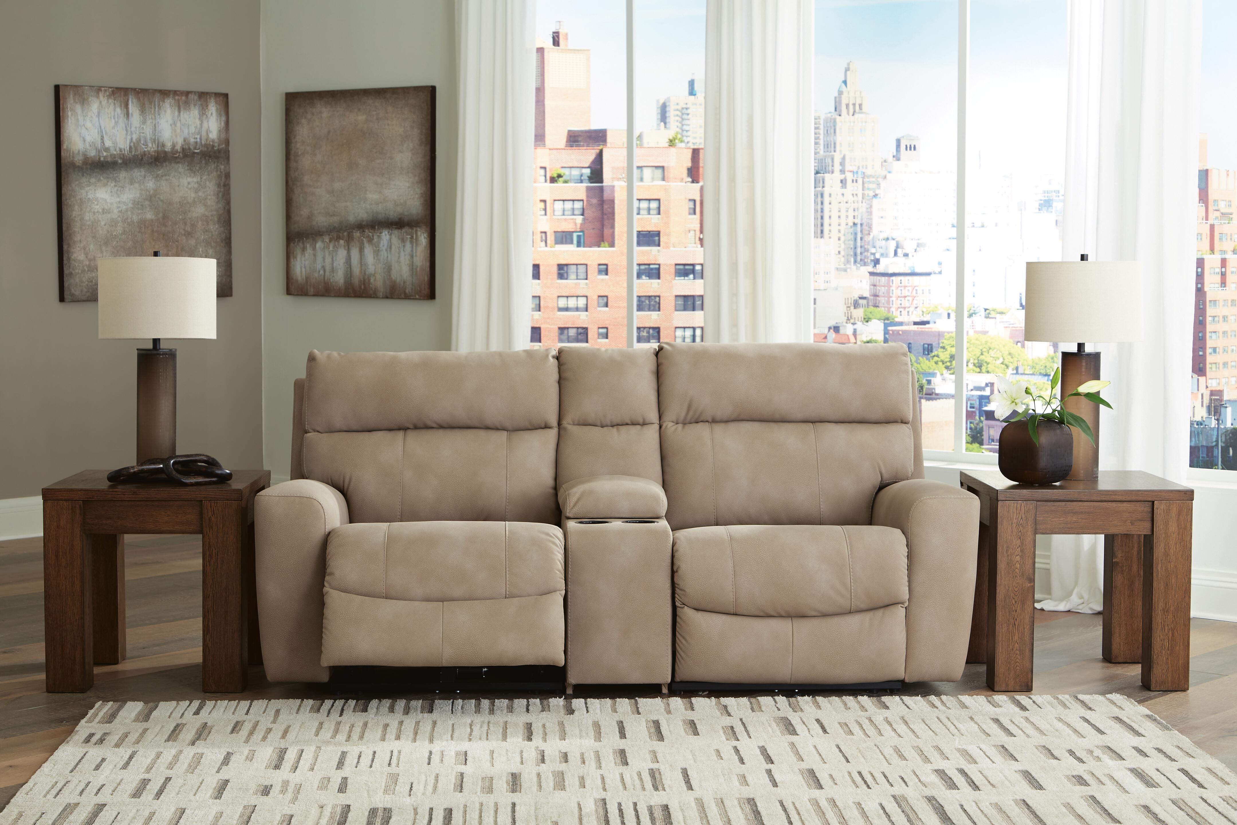 Next-Gen DuraPella 3-Piece Power Reclining Sectional Loveseat with Console - image 4