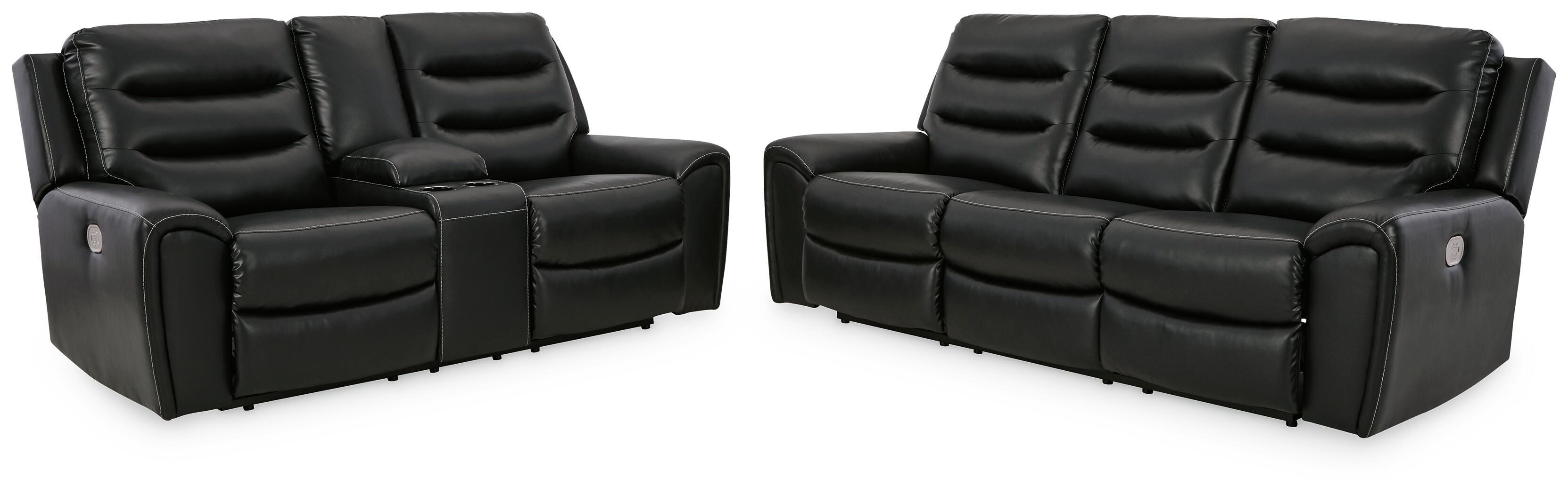Warlin Power Reclining Sofa and Loveseat - image 2