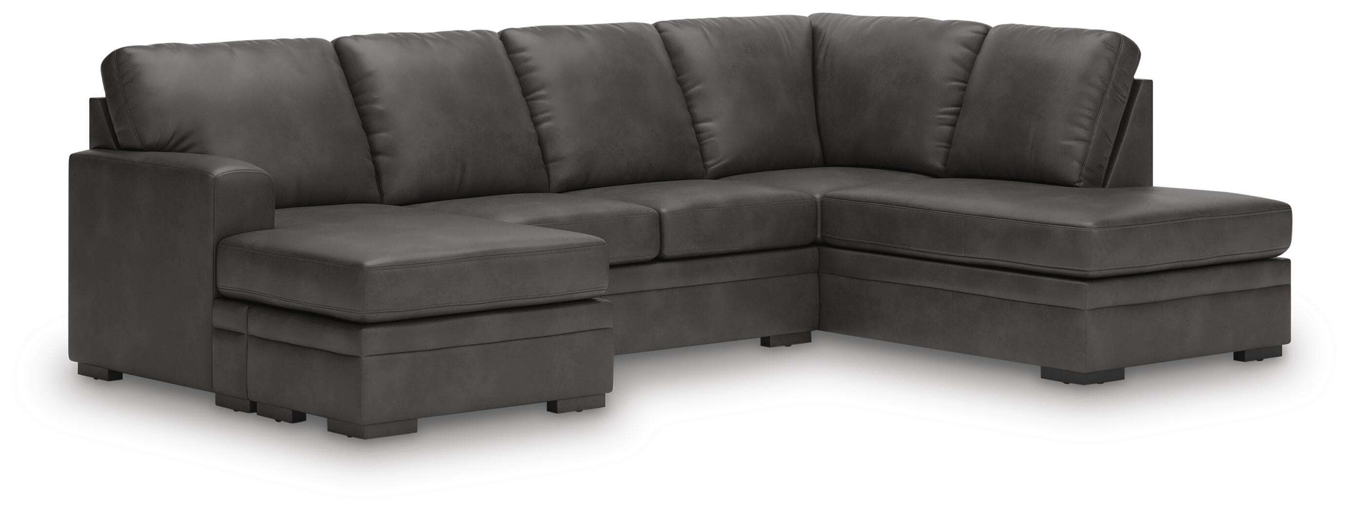 Dara Park 2-Piece Sectional with Chaise, Shadow, large