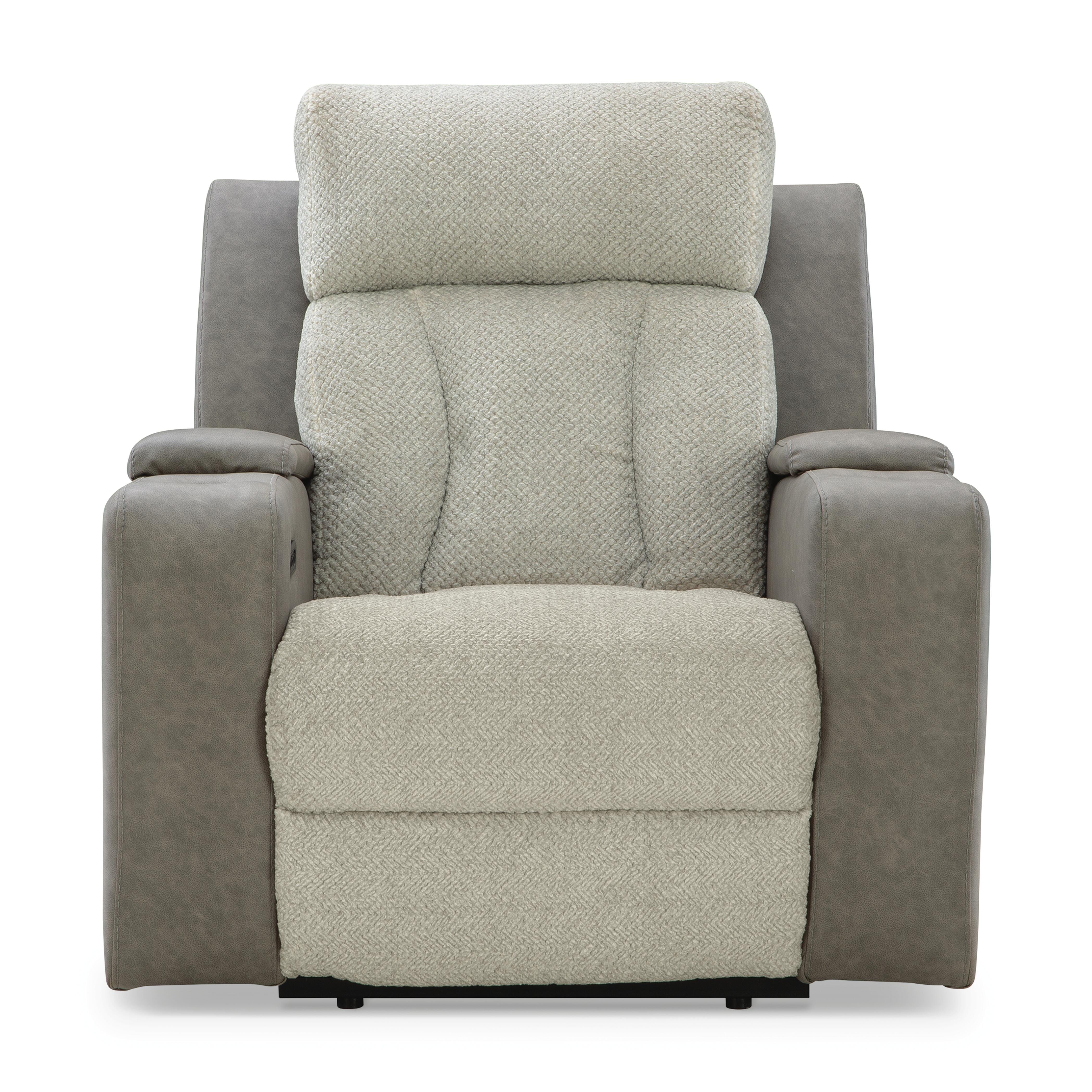 Stately Check Power Recliner - image 1