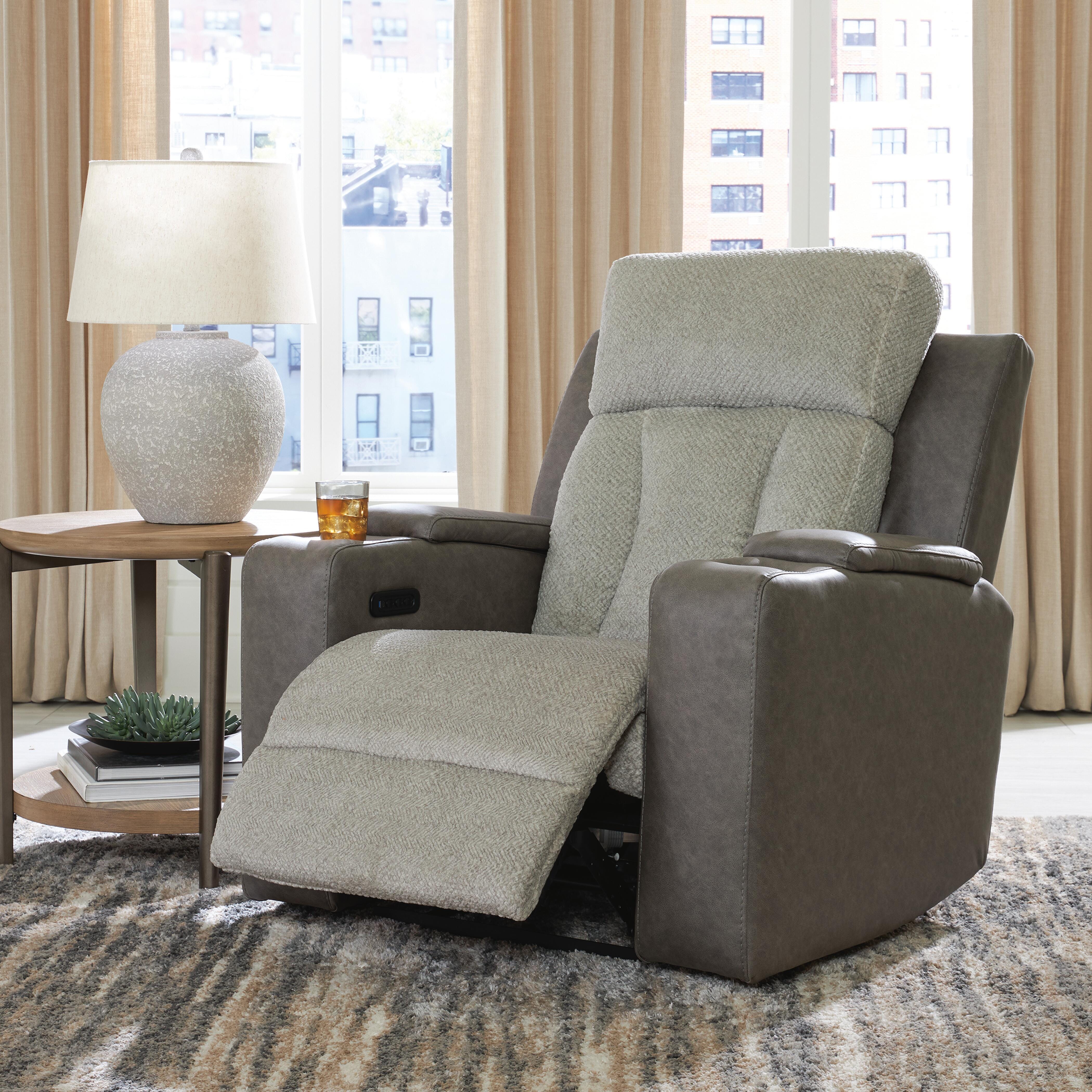 Stately Check Power Recliner - image 2