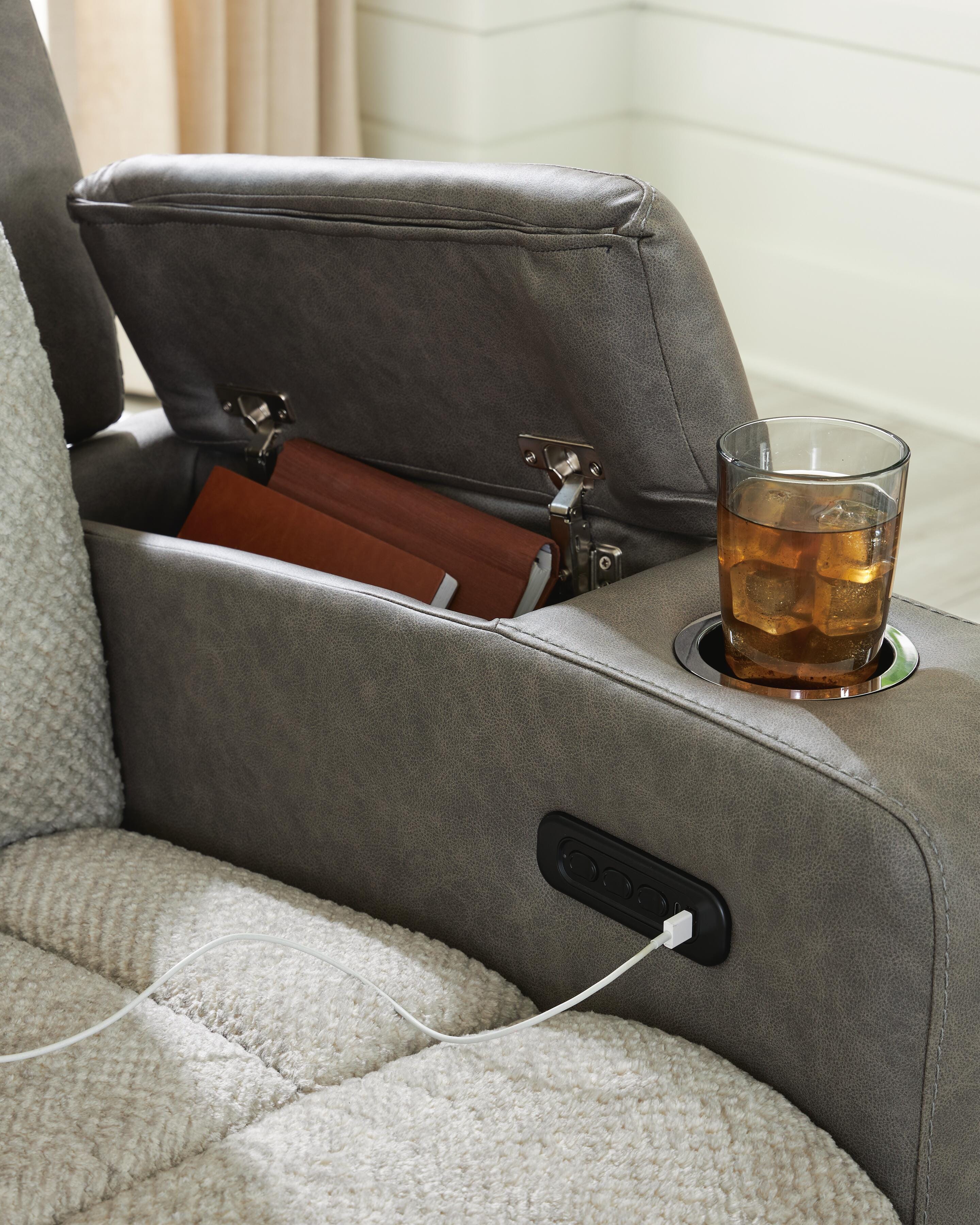 Stately Check Power Reclining Sofa - image 10