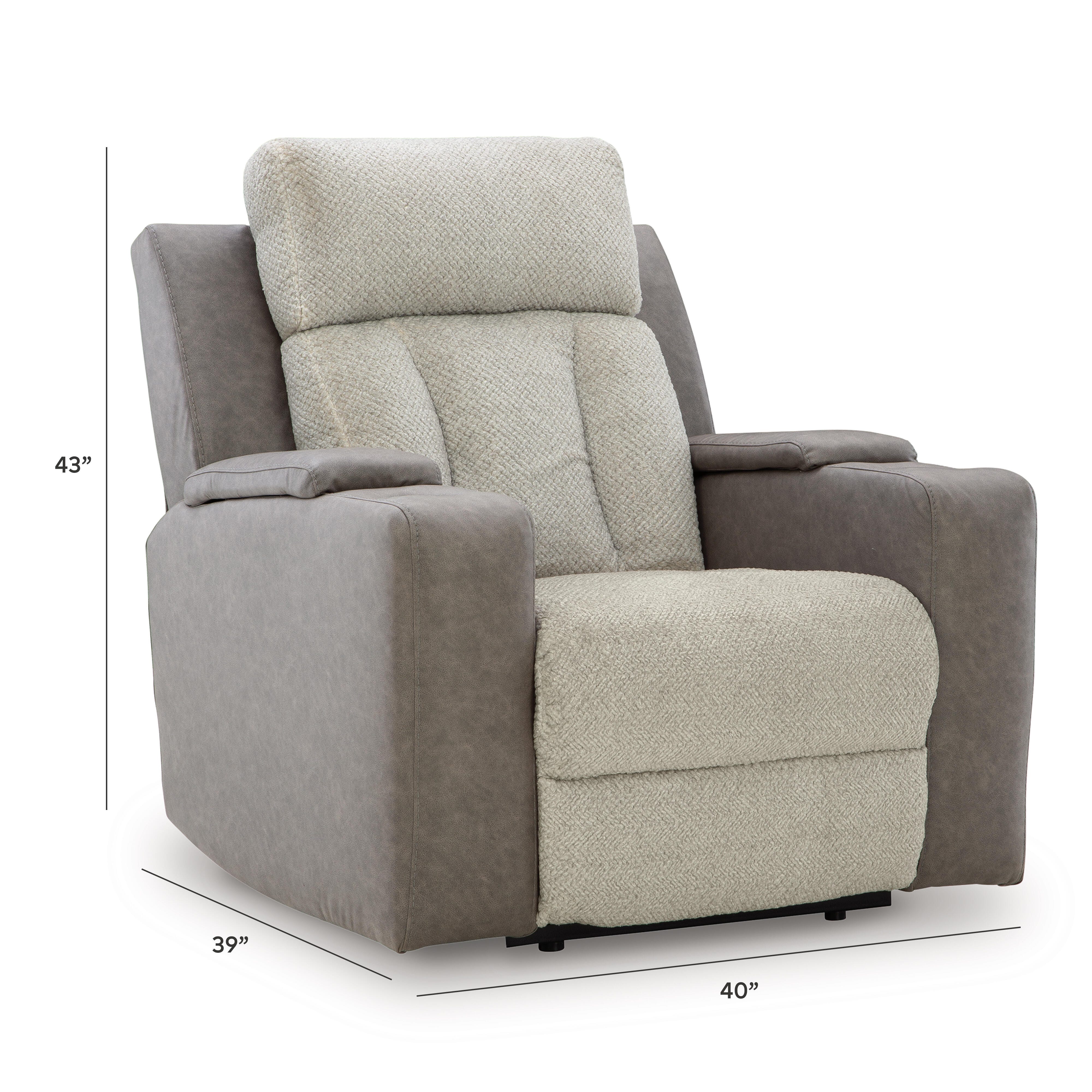 Stately Check Power Recliner - image 8