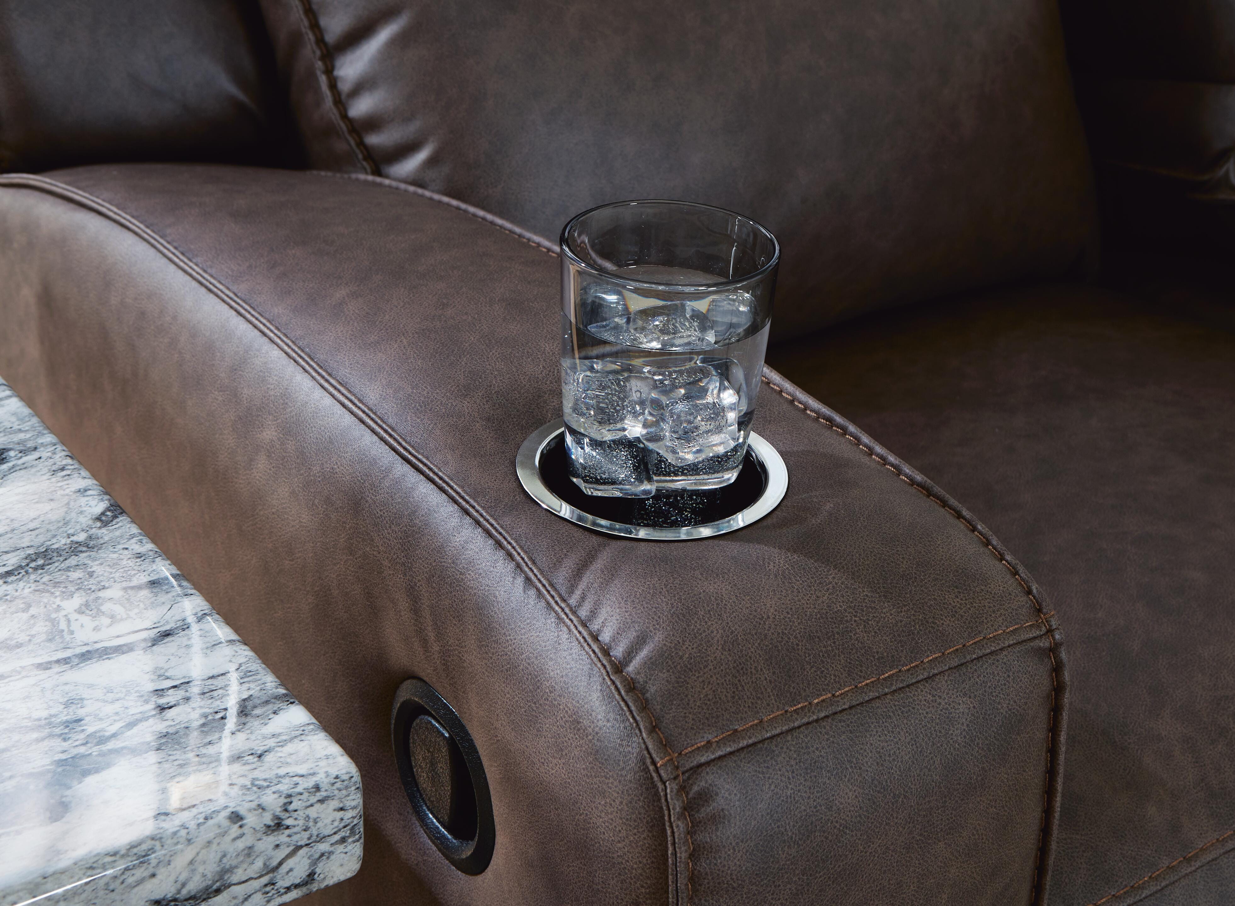 Lavenhorne Reclining Sofa with Drop Down Table - image 9