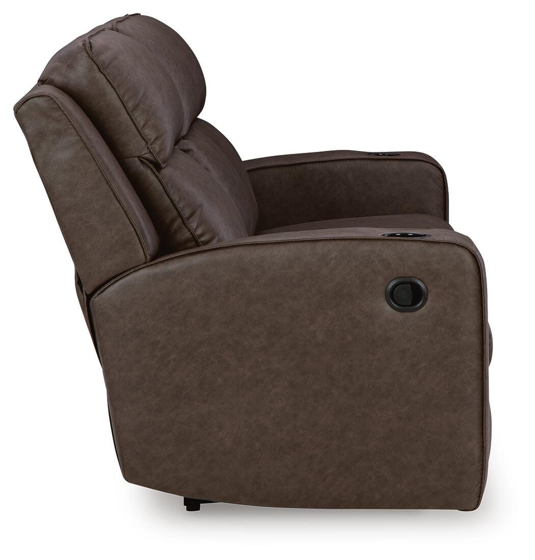 Lavenhorne Reclining Sofa with Drop Down Table - image 5