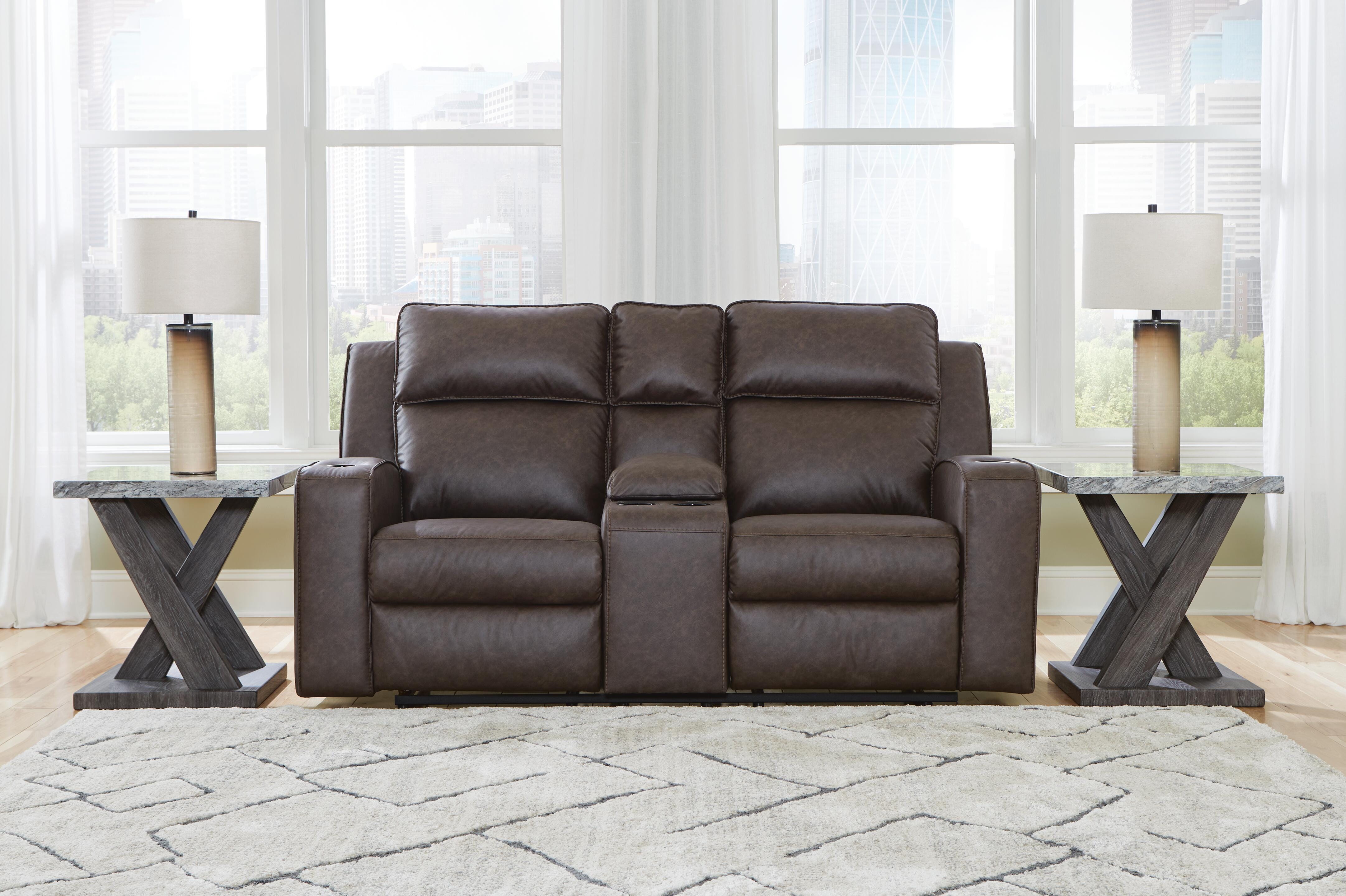 Lavenhorne Reclining Loveseat with Console - image 1