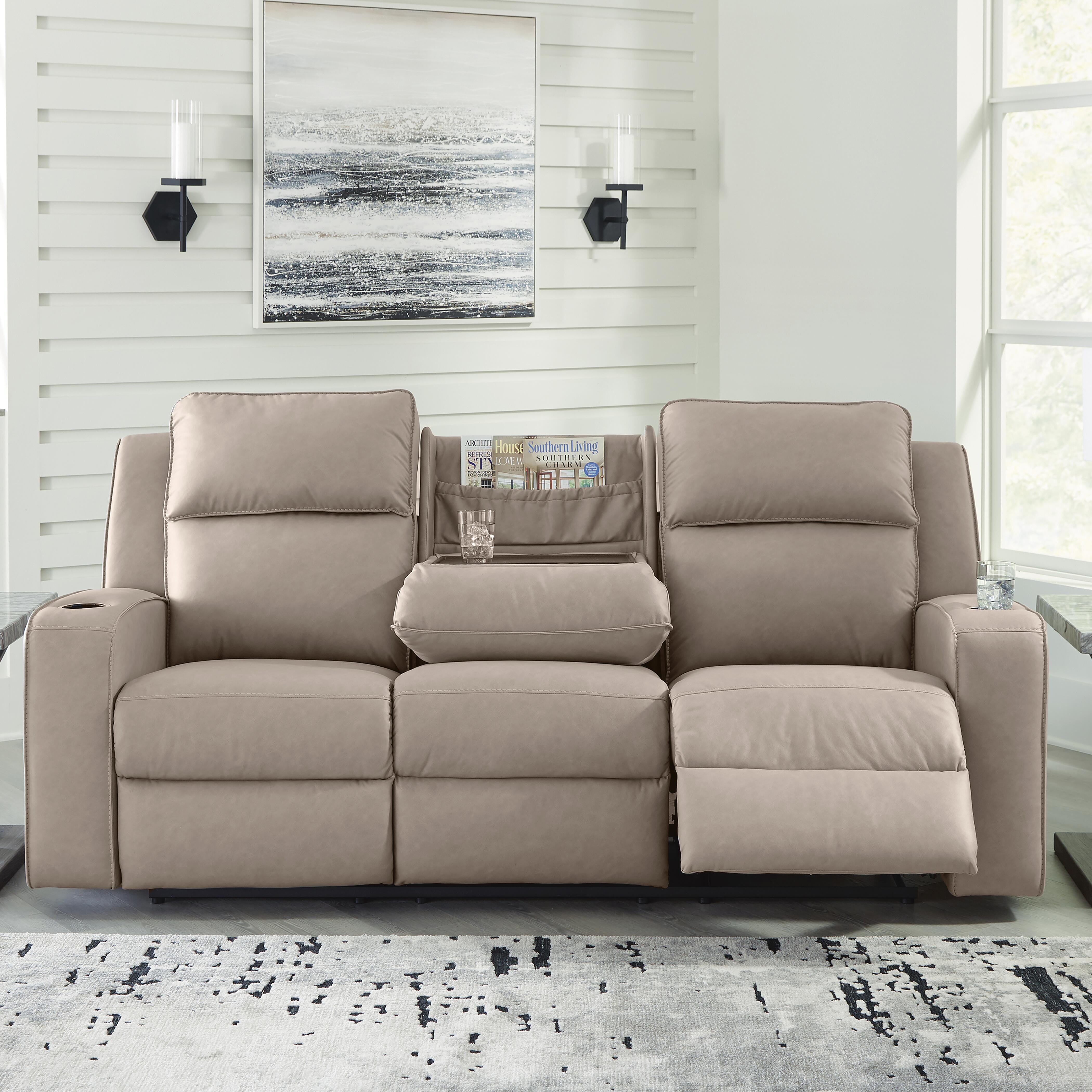 Lavenhorne Reclining Sofa with Drop Down Table - image 3