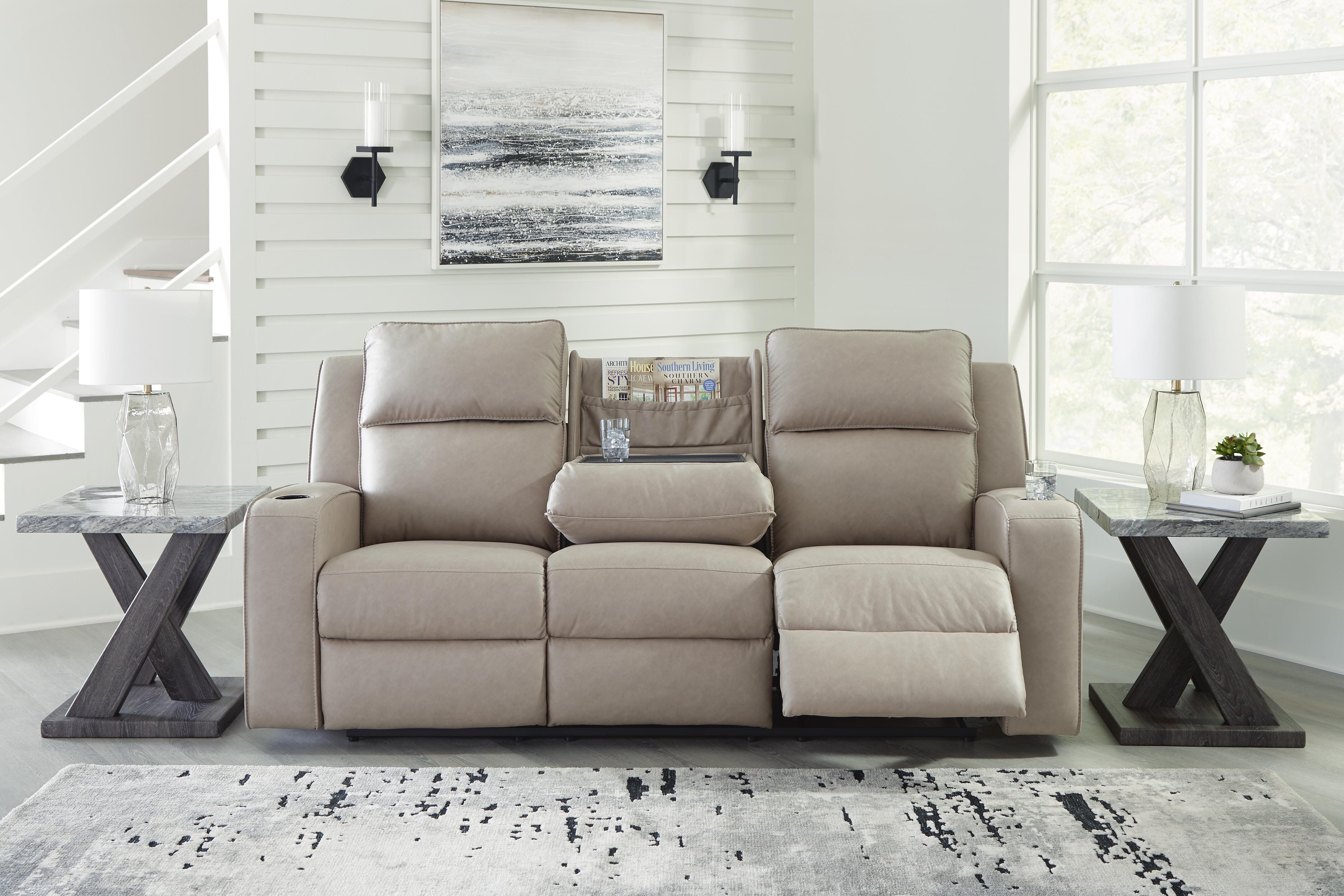 Lavenhorne Reclining Sofa with Drop Down Table - image 8